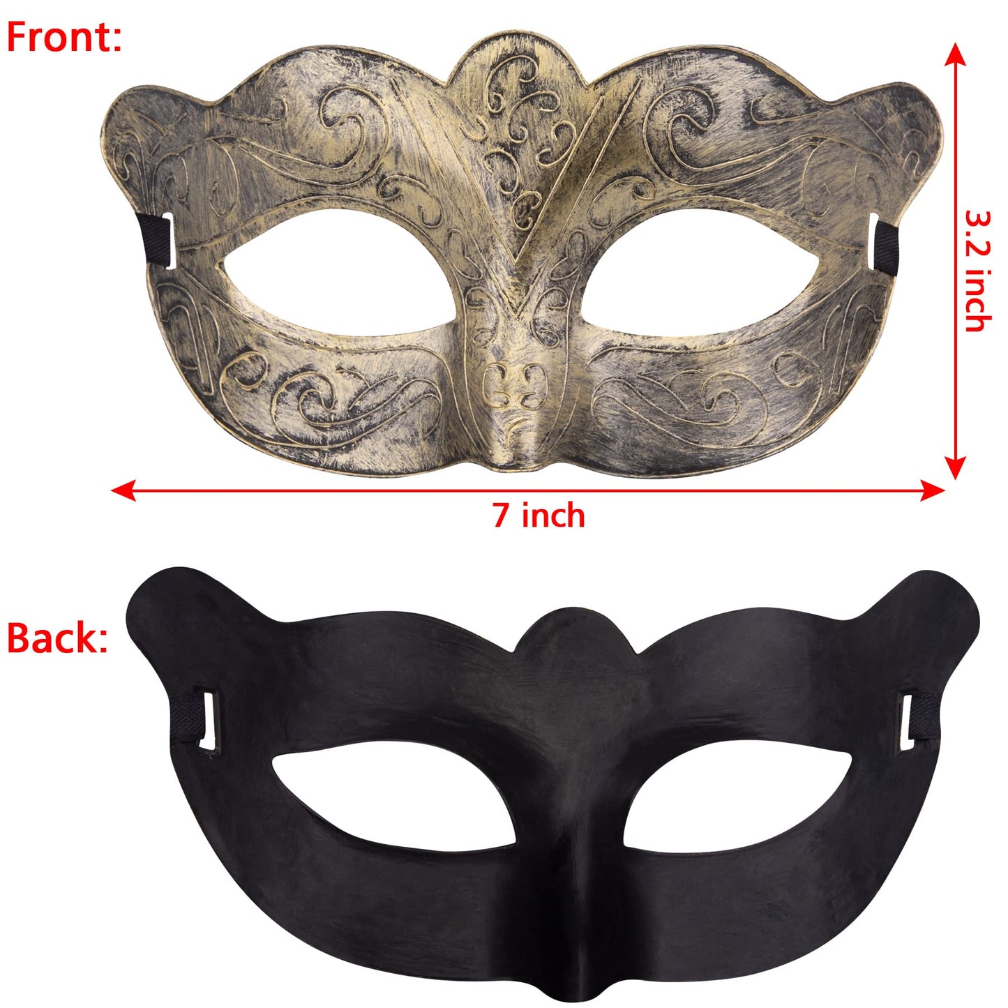 Masquerade Masks Vintage Antique Mask Couple Venetian Masks (image 2)