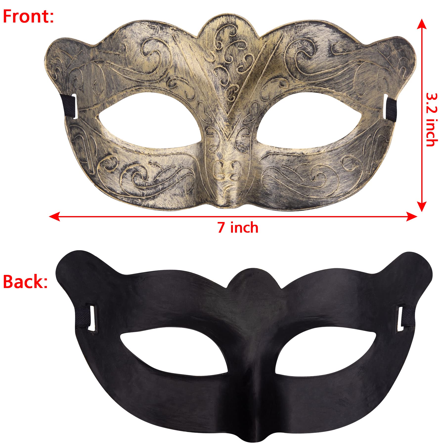 Masquerade Masks Vintage Antique Mask Couple Venetian Masks (image 2)