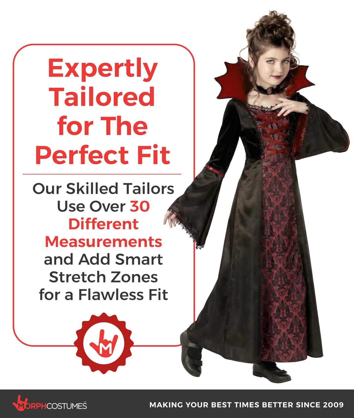 Morph Vampire Costume For Girls, Vampire Costume Kids, Halloween Costumes For Kids, Girls Halloween Costumes, Large
