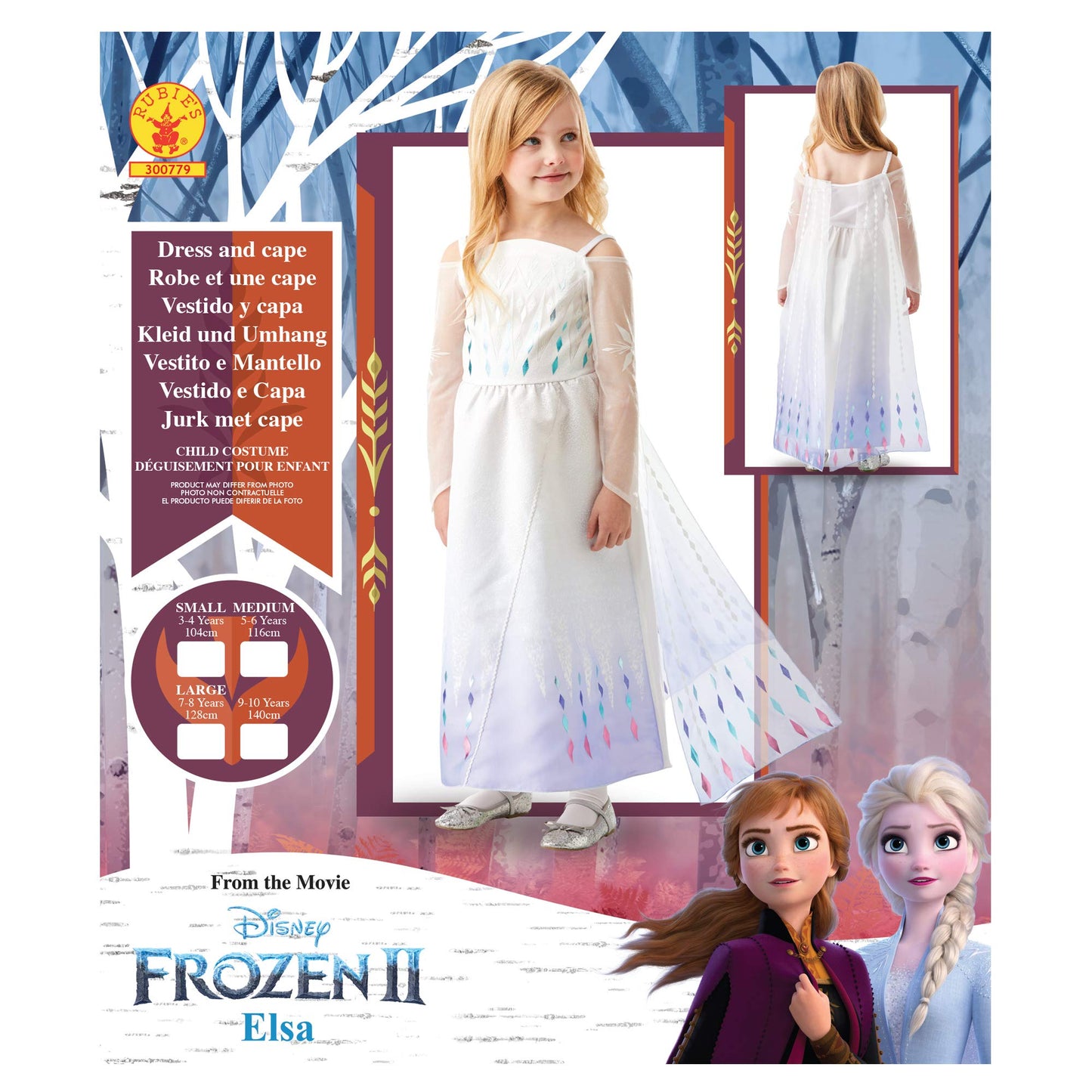 Rubie's Official Disney Frozen 2, Elsa Epilogue Dress, Childs Costume, Size Large Age 7-8 Years