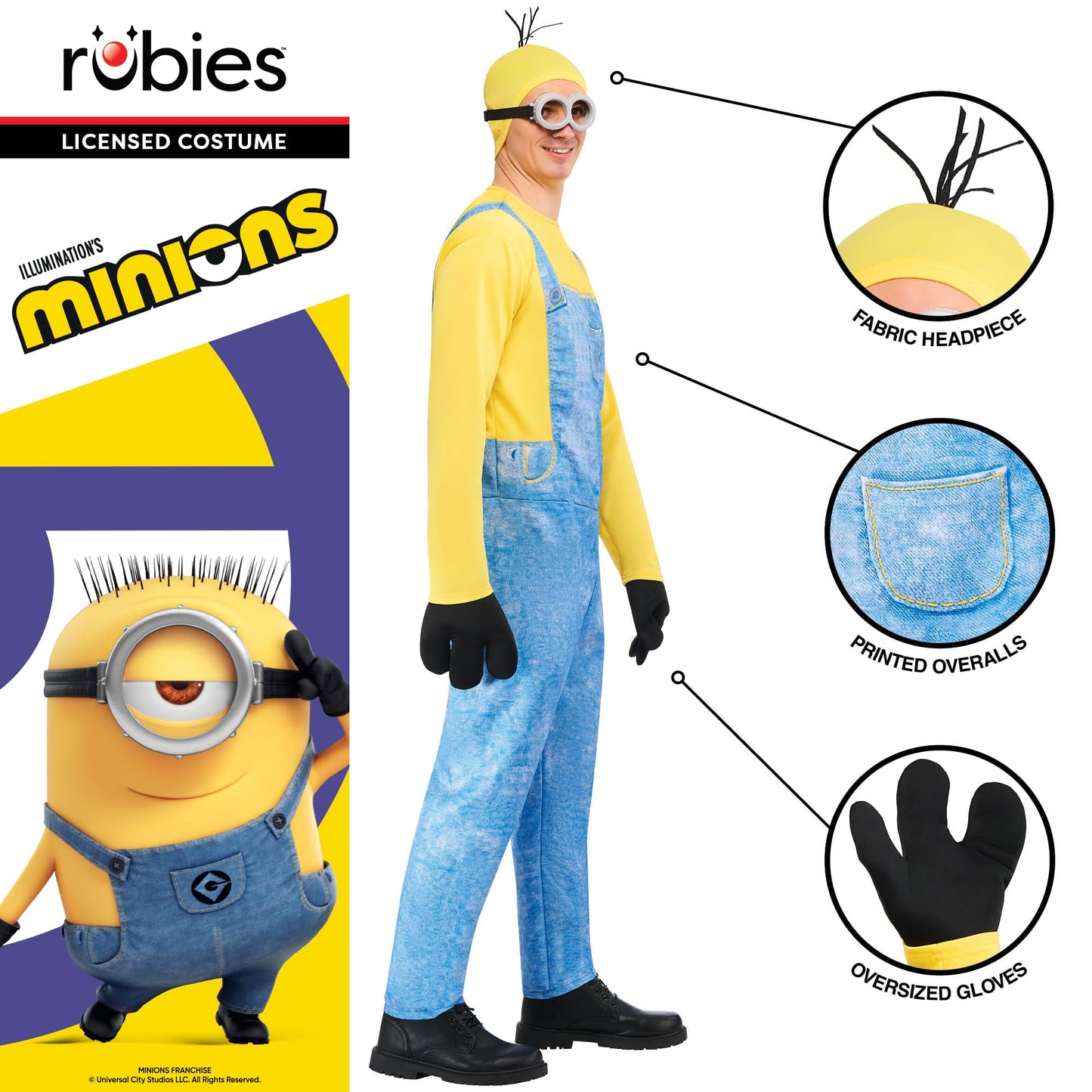 Official Universal Studios Minion Kevin Costume - Adult Fancy Dress