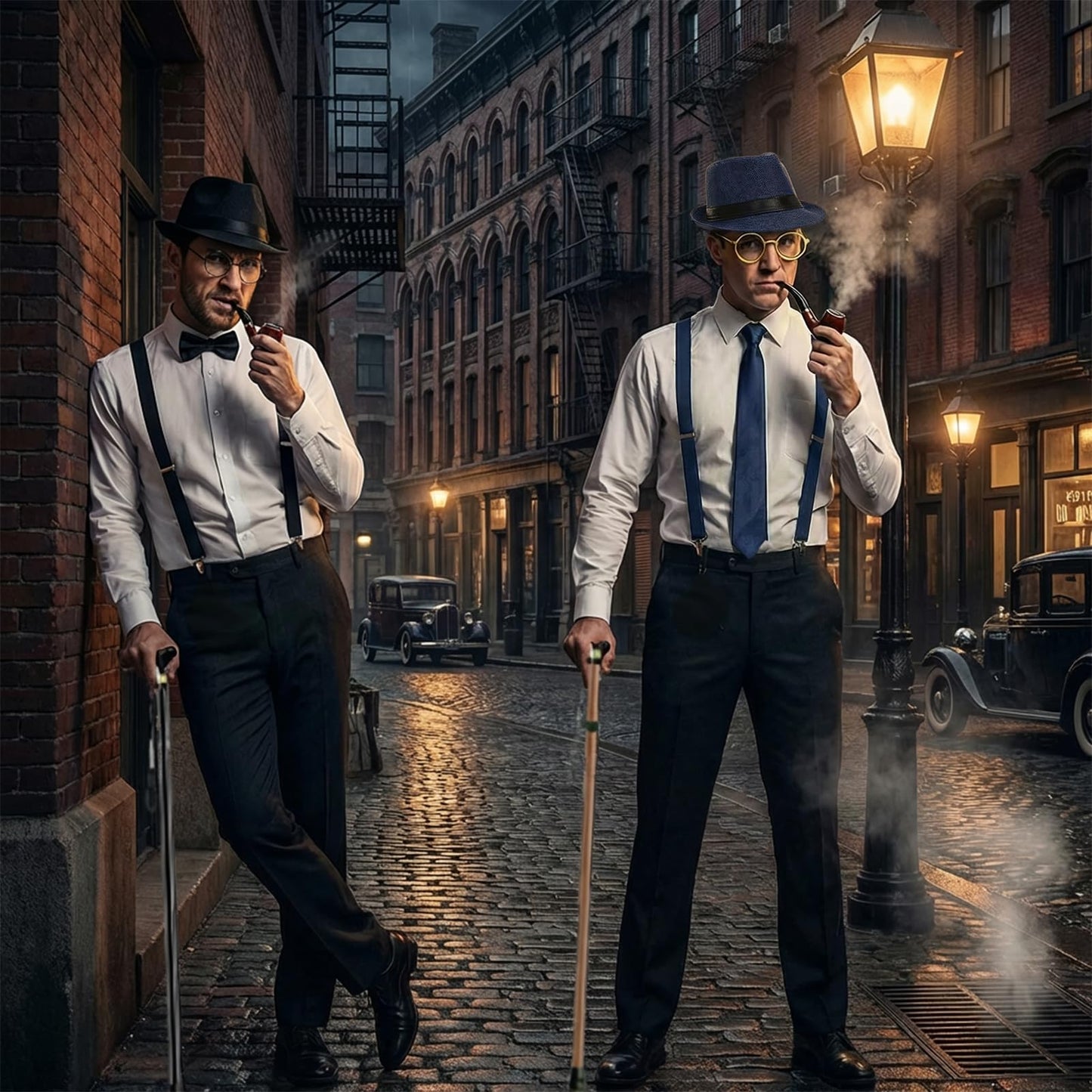 1920s Accessories for Men - Gentleman Fancy Dress Set with Hat