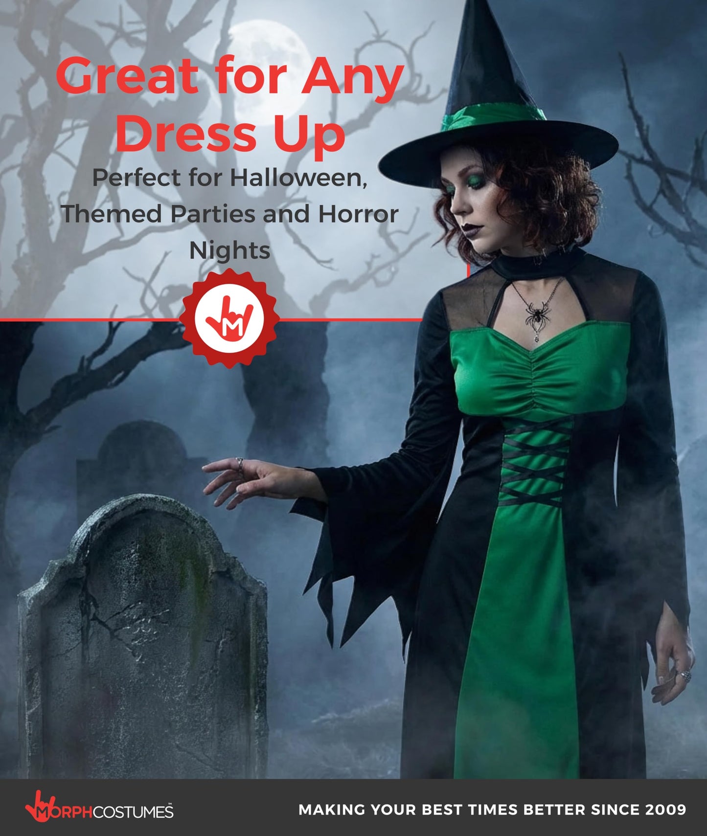 Witch Costumes for Women - Green Wicked Witch Costume Women (image 6)