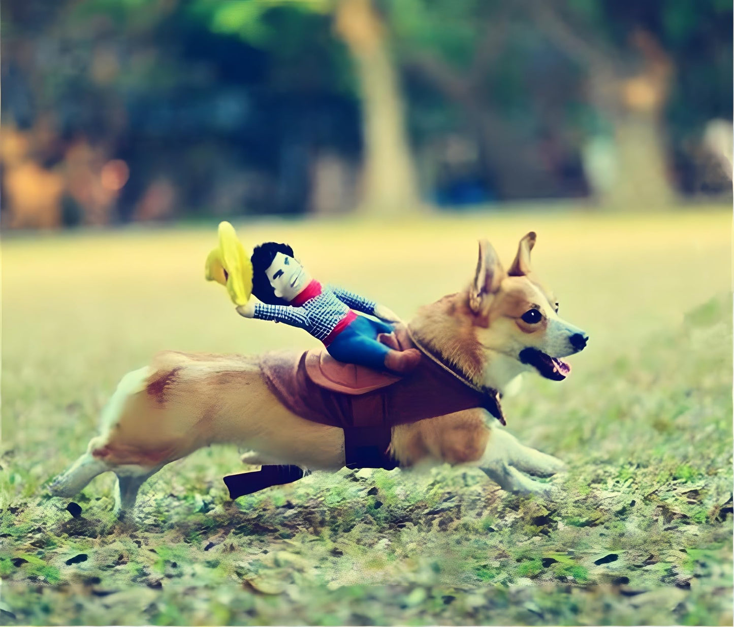 Dog Costumes Pet Costume Pet Halloween Suit Cowboy Rider Style Dogs