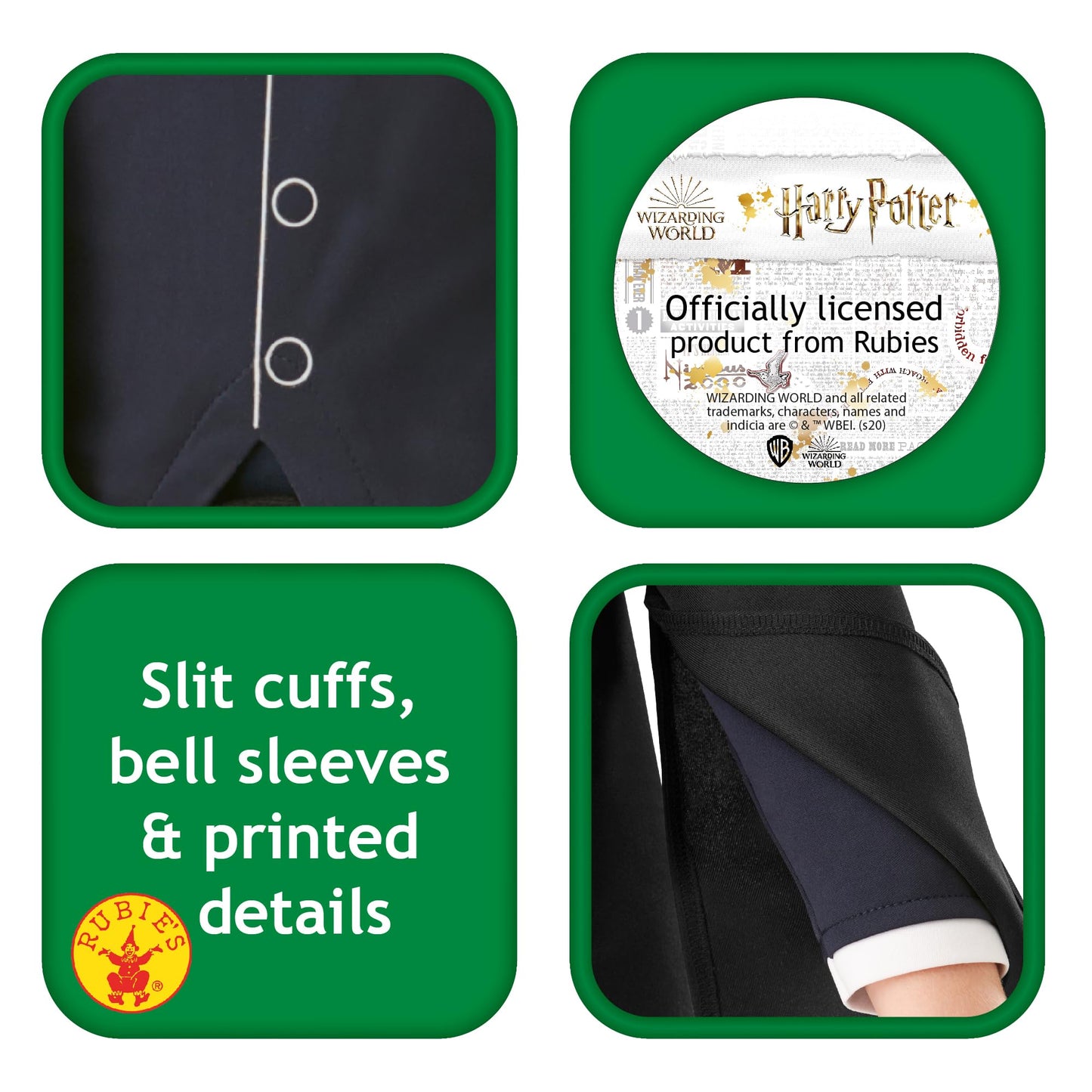 Rubies Official Harry Potter Professor Severus Snape Robe Costume, Childs Size Medium Age 5-6 Years Halloween