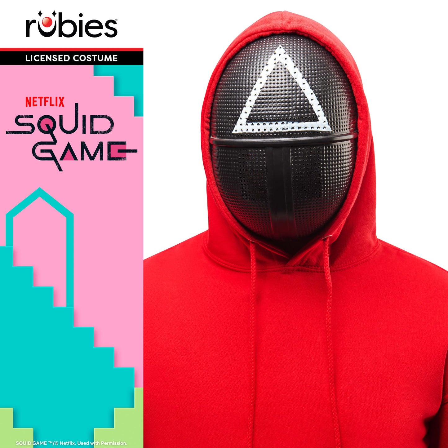 Rubies Official Squid Game 3x Guard Mask Set, Adult Fancy Dress