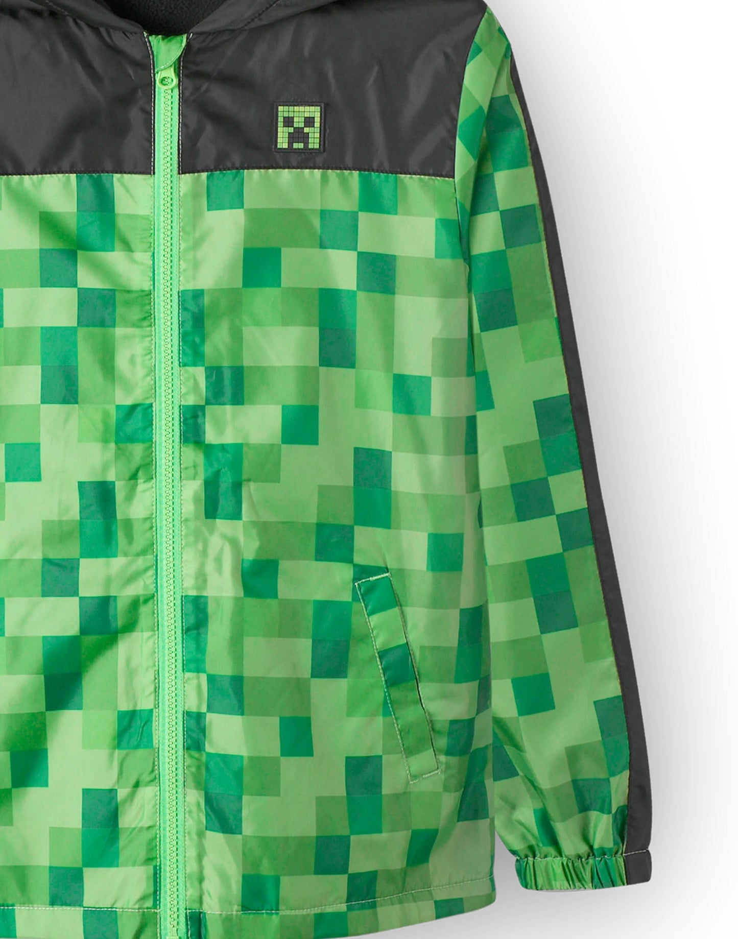 Boys Jacket - Creeper Waterproof Hoodie Fleece Lined Raincoat (image 5)