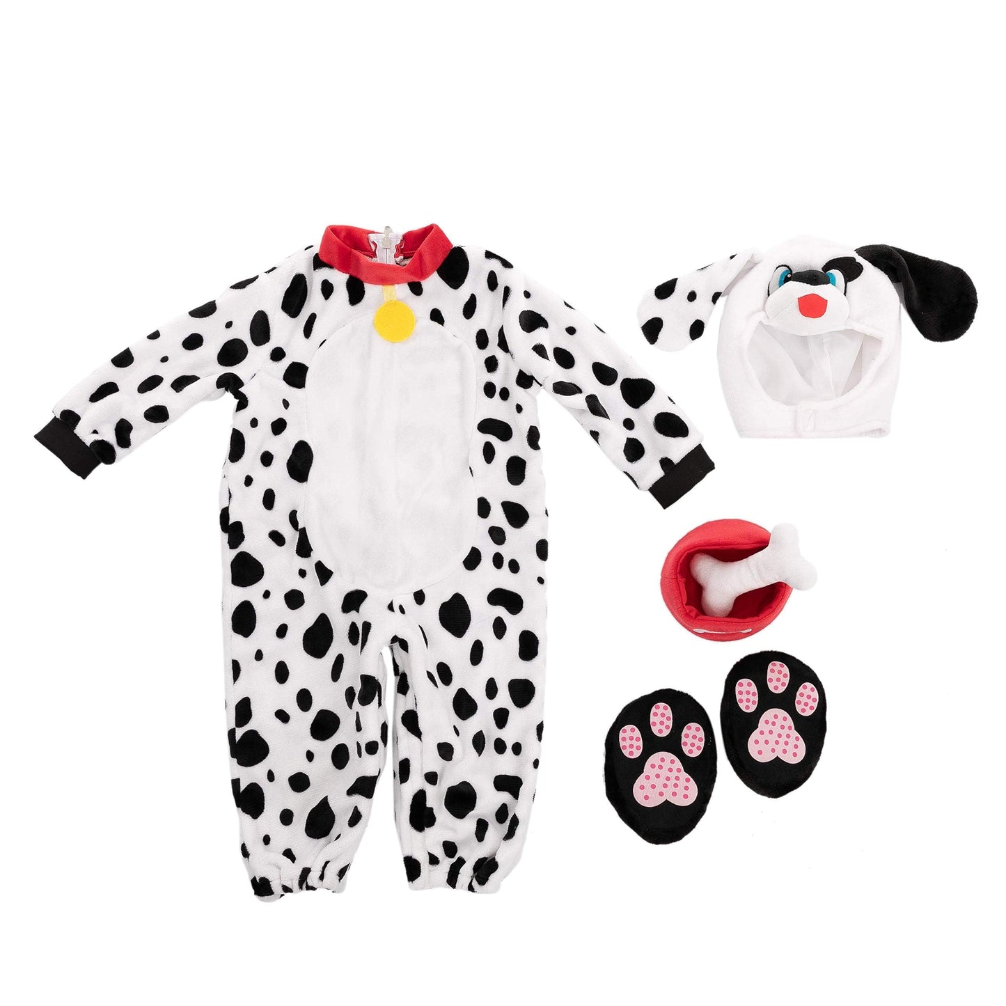 Spooktacular Creations Baby Dalmatian Puppy Costume for Infant Toddler Kids Dog Costume Halloween Trick or Treat Party (18-24 months)