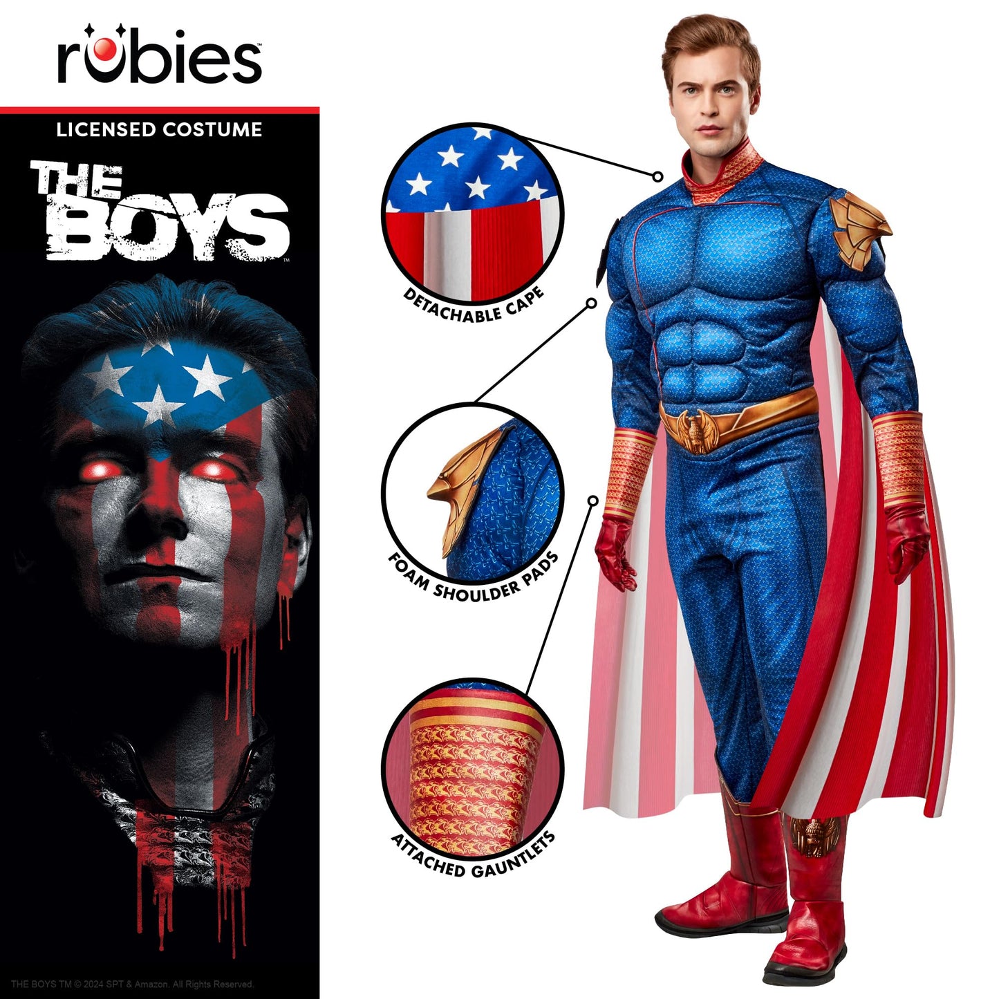 Official the Boys Homelander Deluxe Adult Costume - Mens Fancy (image 4)