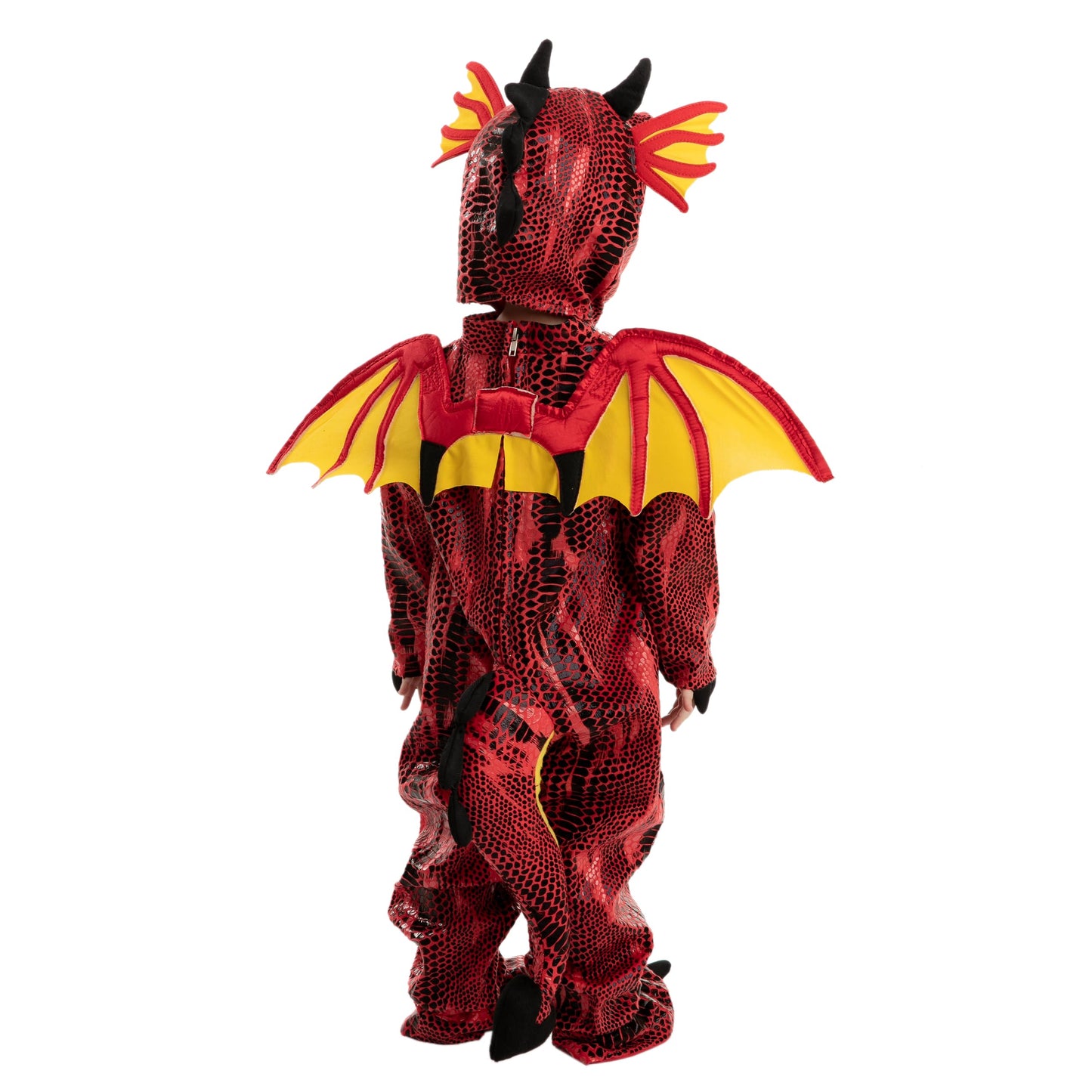 Spooktacular Creations Child Dragon Costume for Halloween Trick or Treating Dinosaur Dress-up Role Playing (Red)