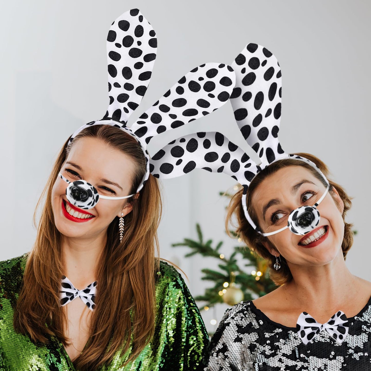 5-Piece Dachshund Dog Set - Includes Spotted Dog Nose - Ears - Tail