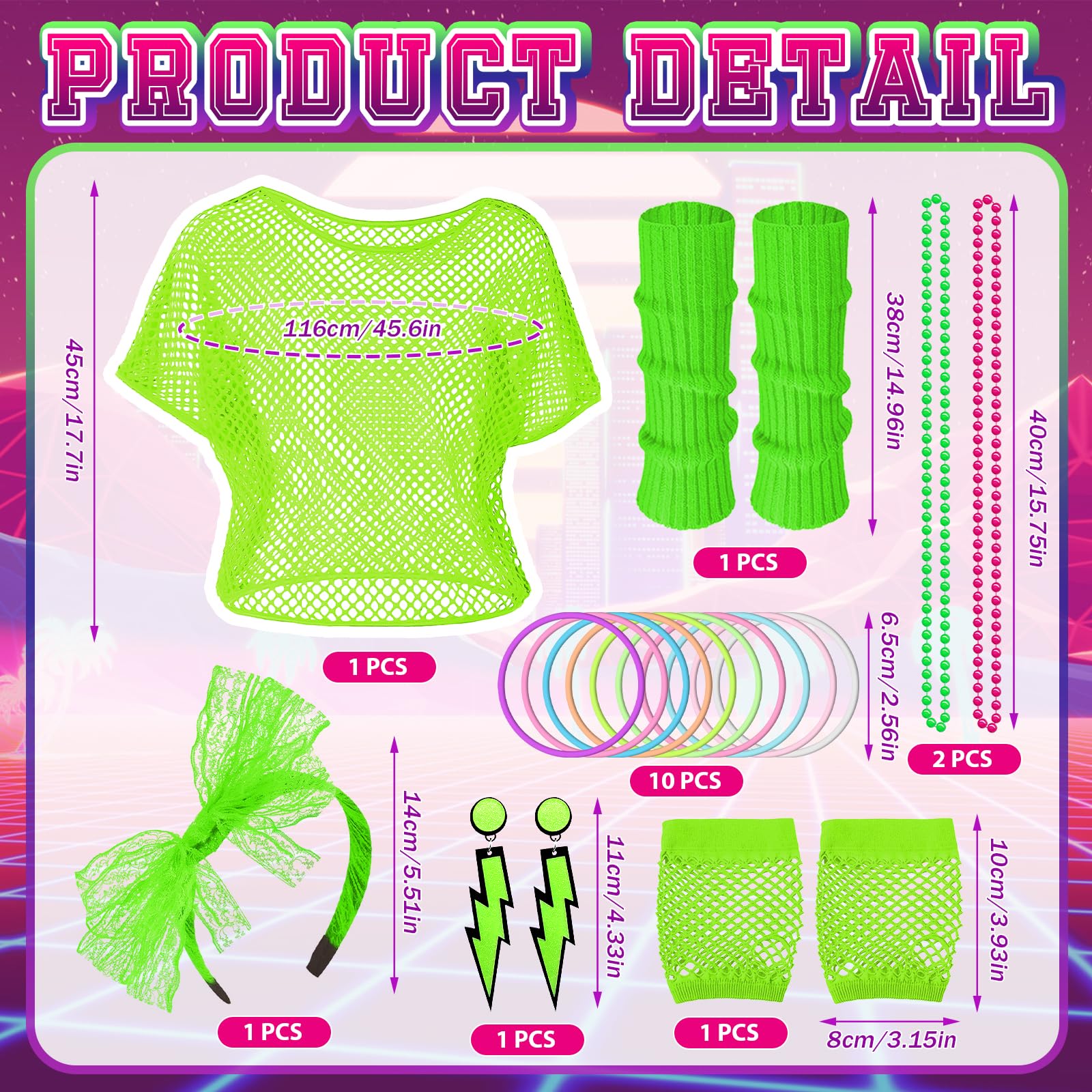 80s Fancy Dress for Women - 1980s Fancy Party Costumes Accessories (image 2)