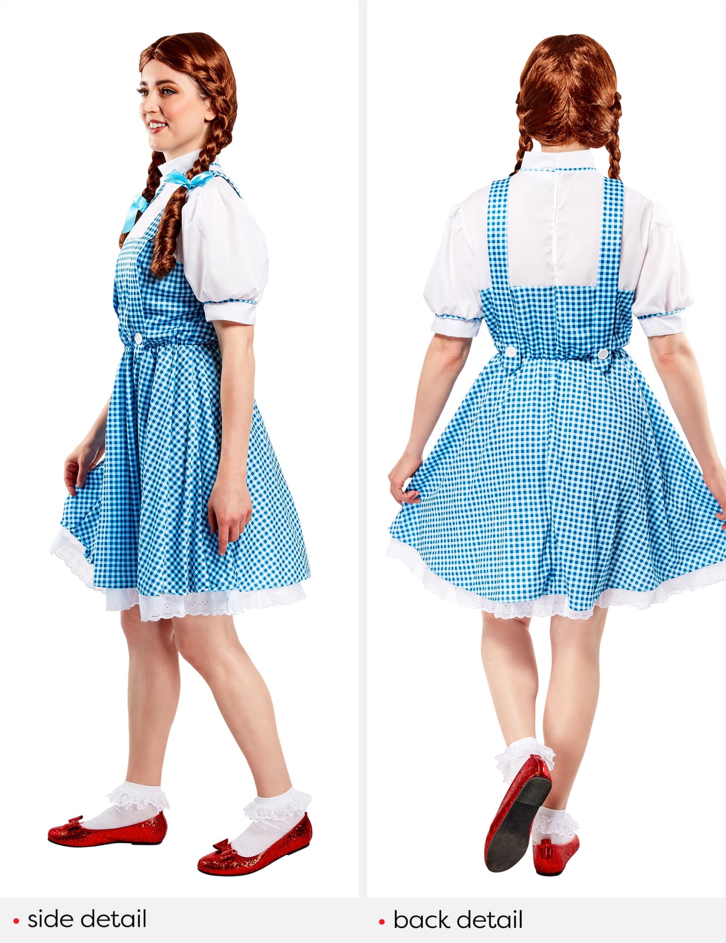 Rubies Official 887378 Wizard of Oz - Dorothy Costume - Teen - Blue/white Halloween