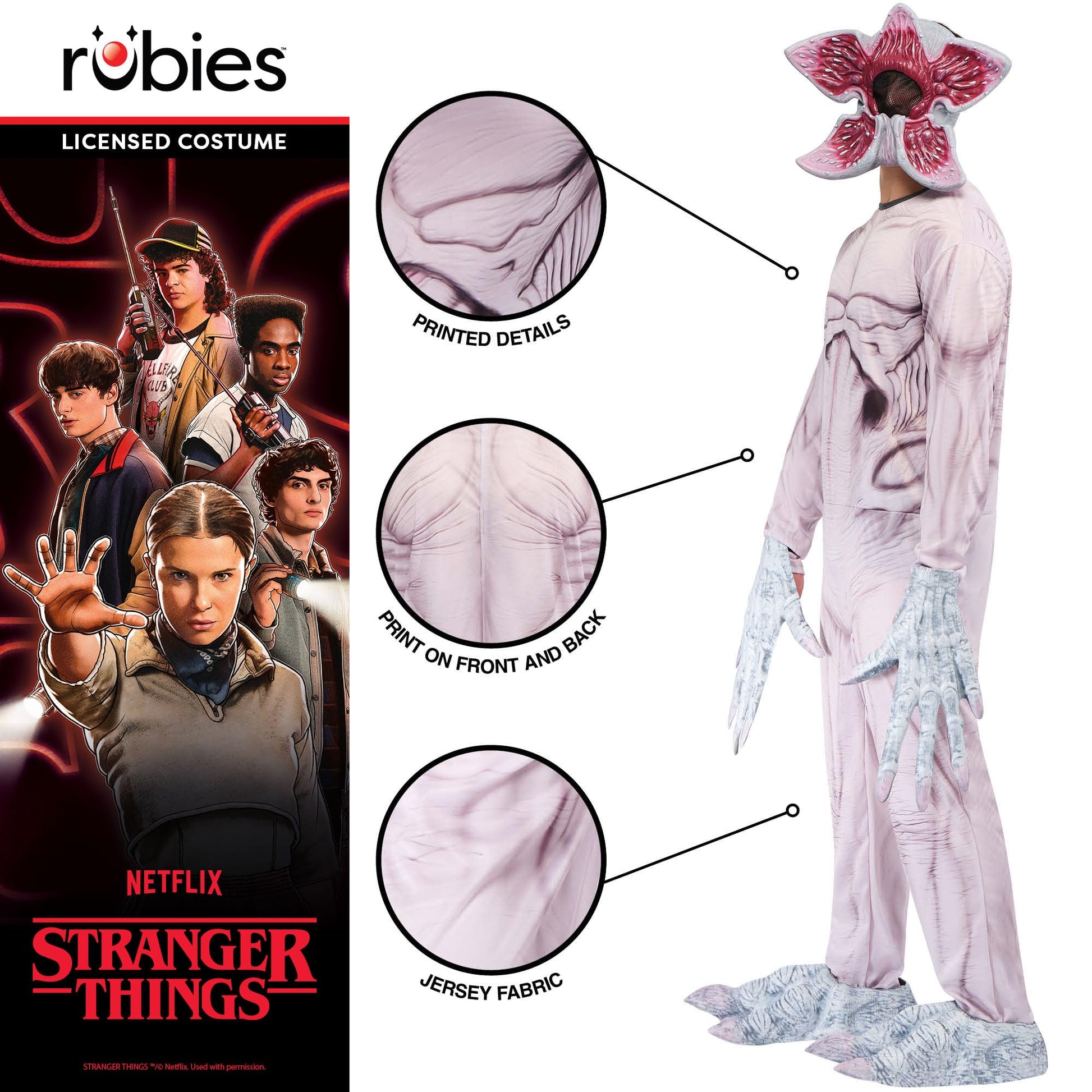 Official Stranger Things Demogorgon Deluxe Costume - Adult Fancy (image 4)