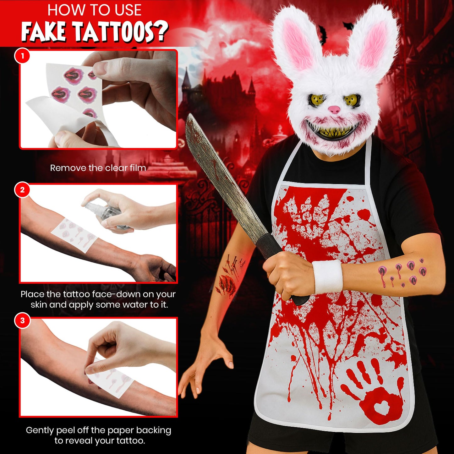 Horror Killer Bunny Halloween Costume - Killer Rabbit Costume