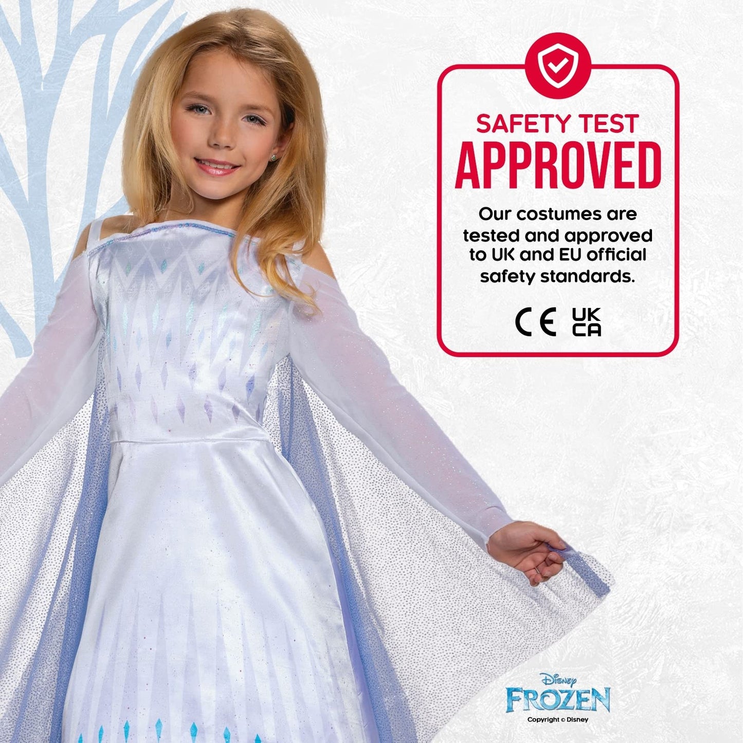 Disney Official Classic Elsa Snow Queen Costume, Frozen 2 Costume Kids Size XS