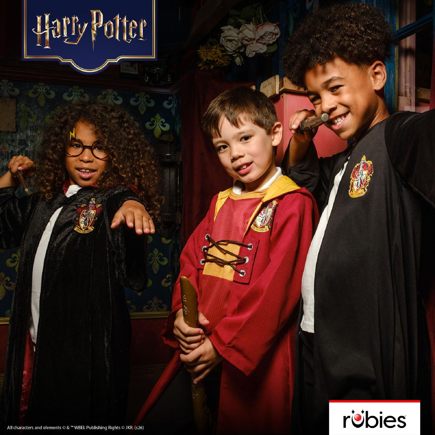 Rubies Official Warner Brothers Harry Potter Deluxe Gryffindor Robe Childrens Costume, Kids Fancy Dress, Size 11-13 Years