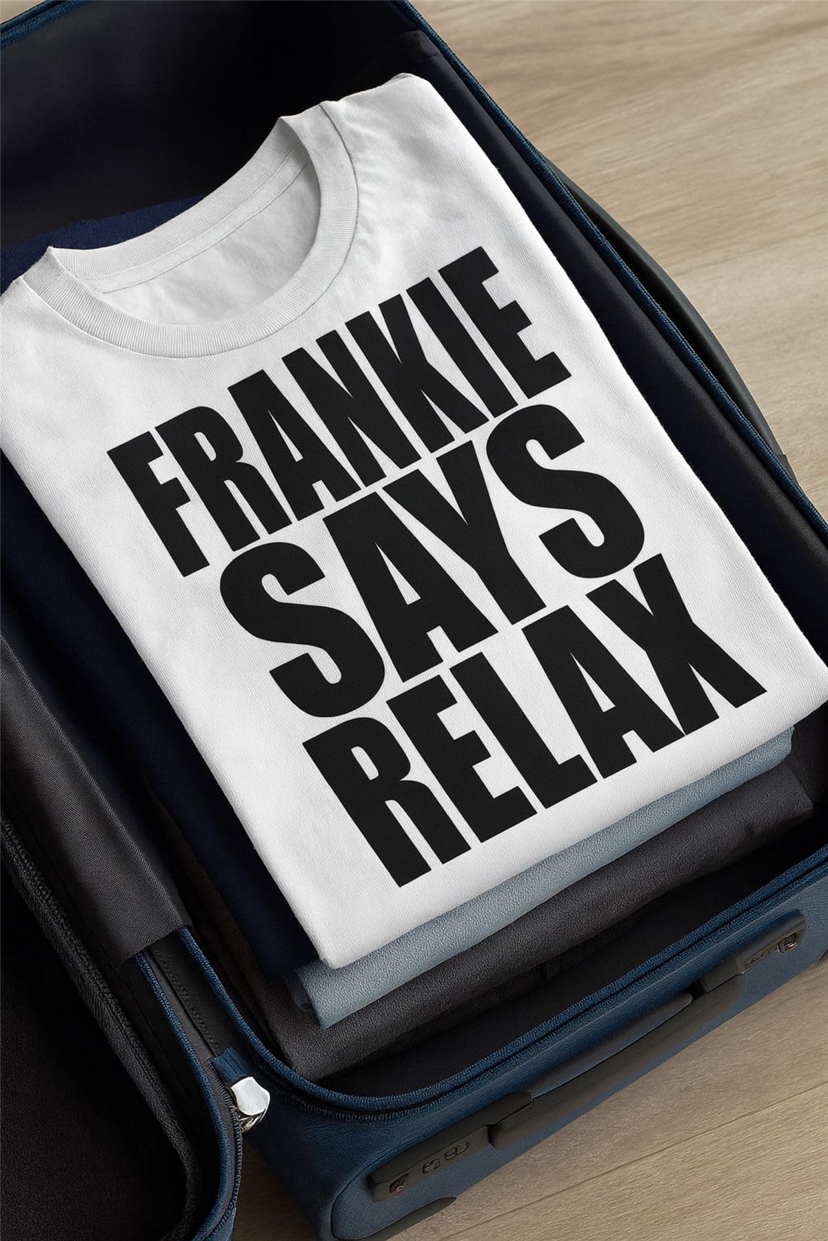 Frankie Says Relax T Shirt - 80s Fancy Dress Tee for Men and Women - 100% Cotton, Vibrant Digital Print 80s T Shirt (Large, White)