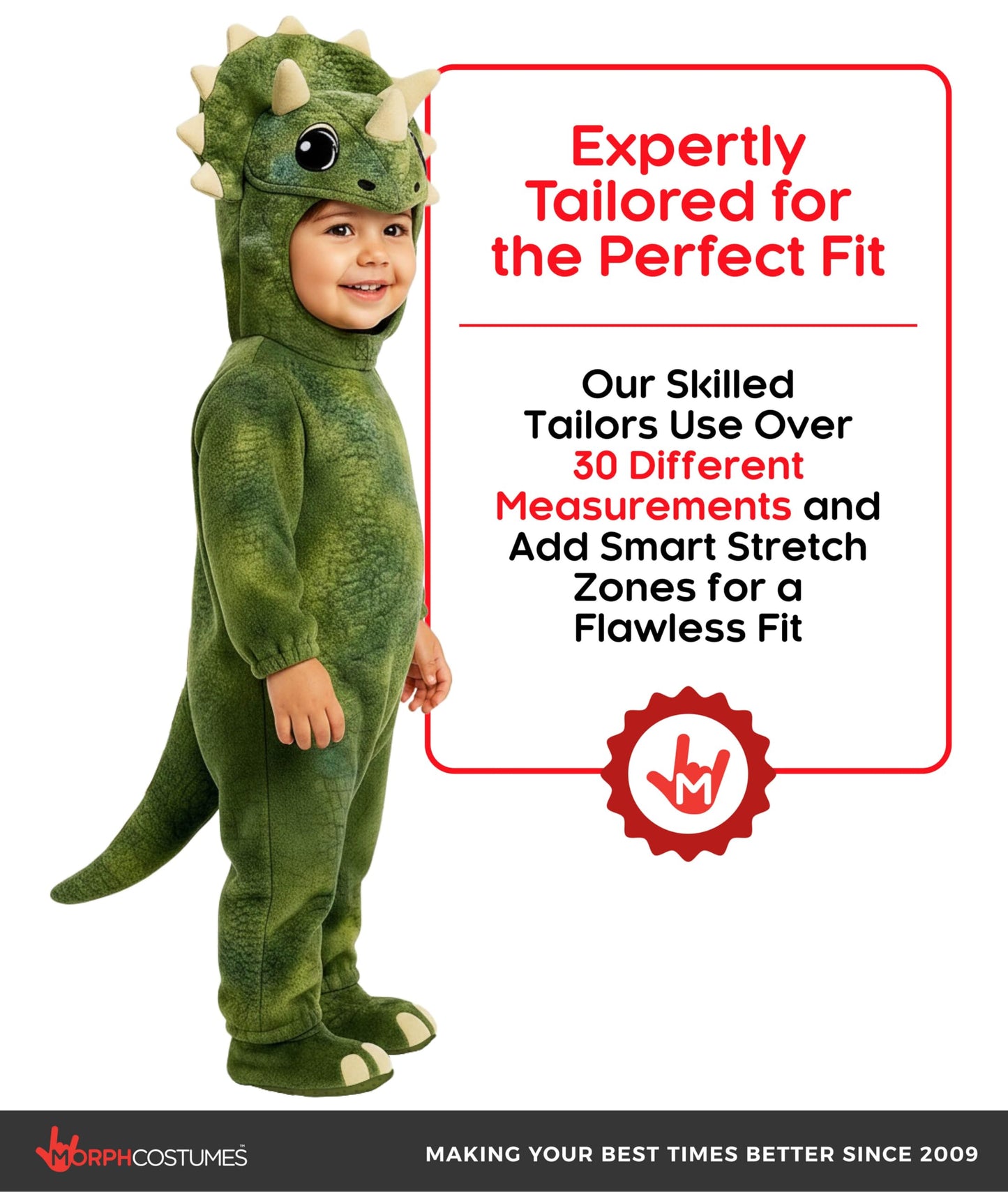 Morph Triceratops Costume Kids, Dinosaur Costume Kids, Triceratops Costume Toddler, Dinosaur Halloween Costumes Boys, (3-4Y)