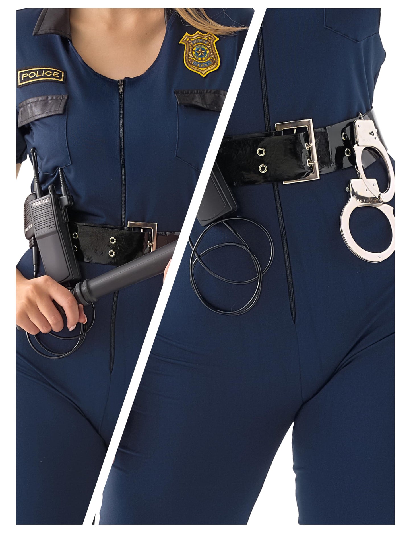 Adult Women Police Costume for Halloween Dress Up Party - Cop Role (image 6)