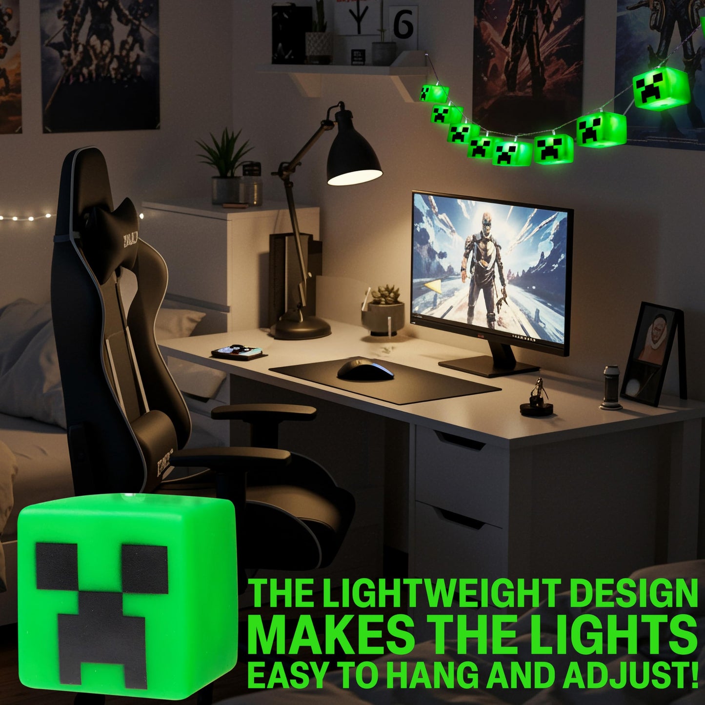 Fairy Lights Battery Operated LED String Lights Indoor Creeper Room (image 5)