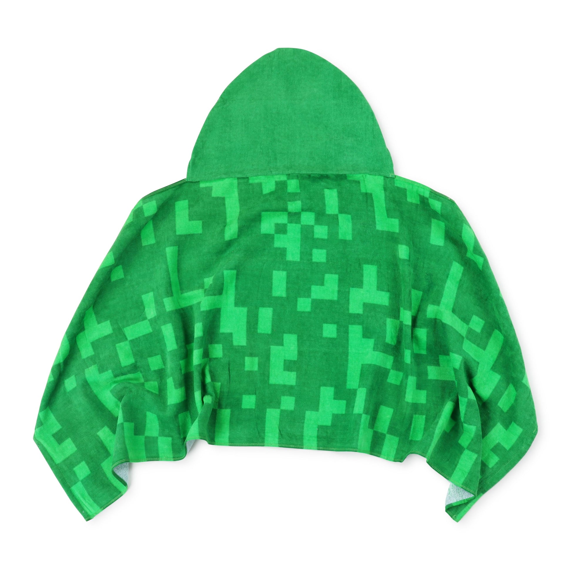 Minecraft Creeper Hooded Towel - 56 X Kids Super Soft Bath Towel (image 3)