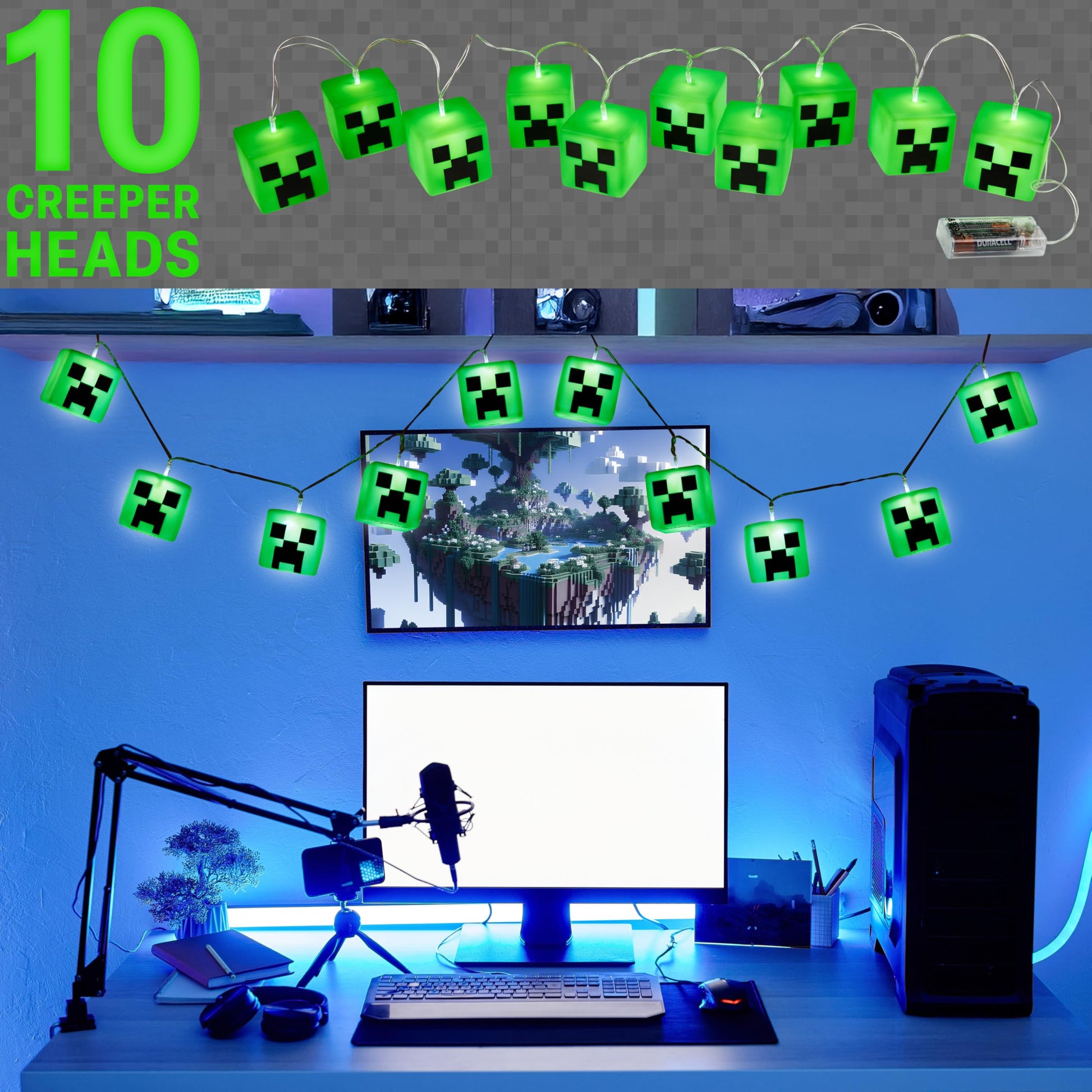 Fairy Lights Battery Operated LED String Lights Indoor Creeper Room (image 2)