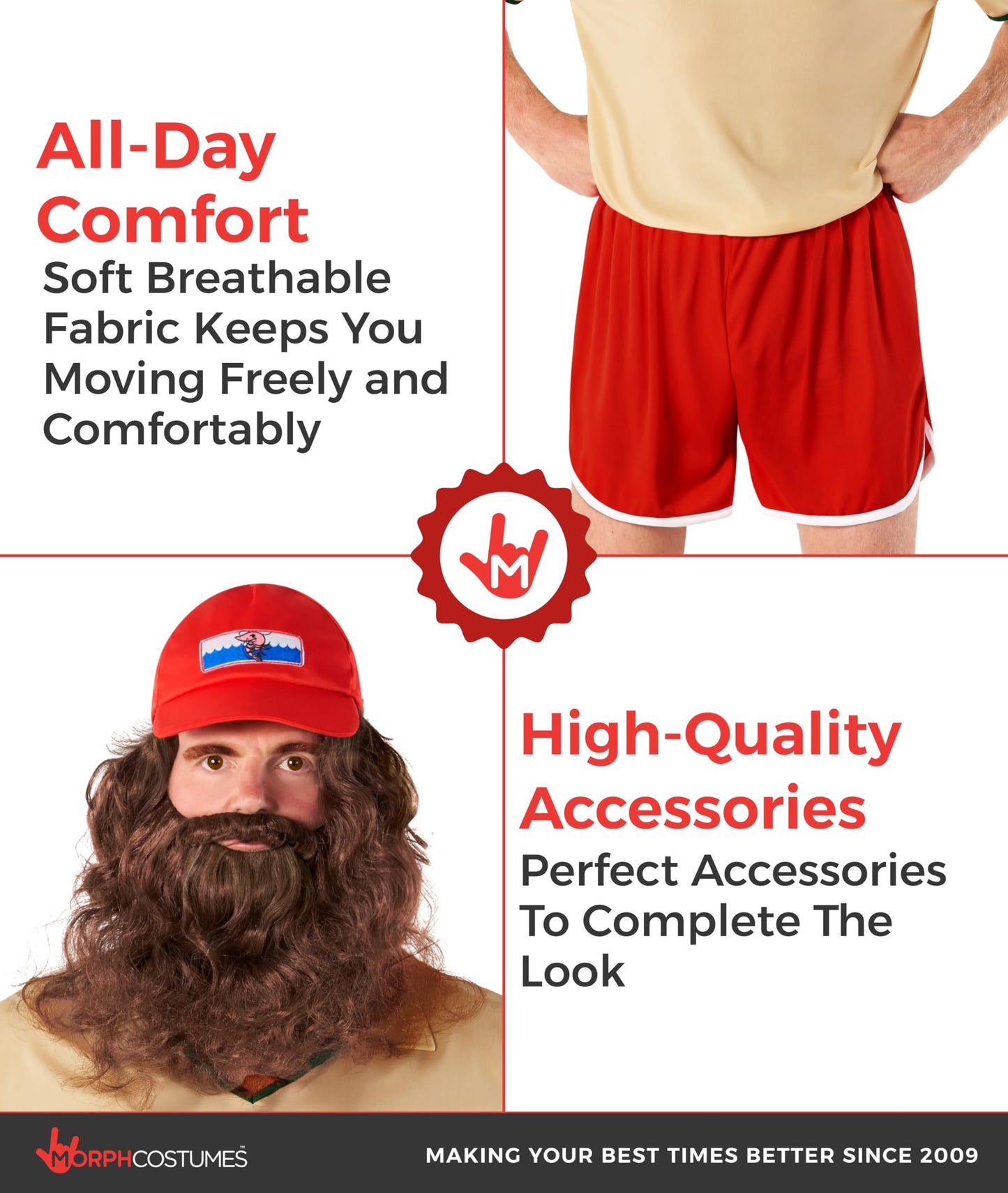 Running Costumes for Men with Wig Running Halloween Costumes (image 3)