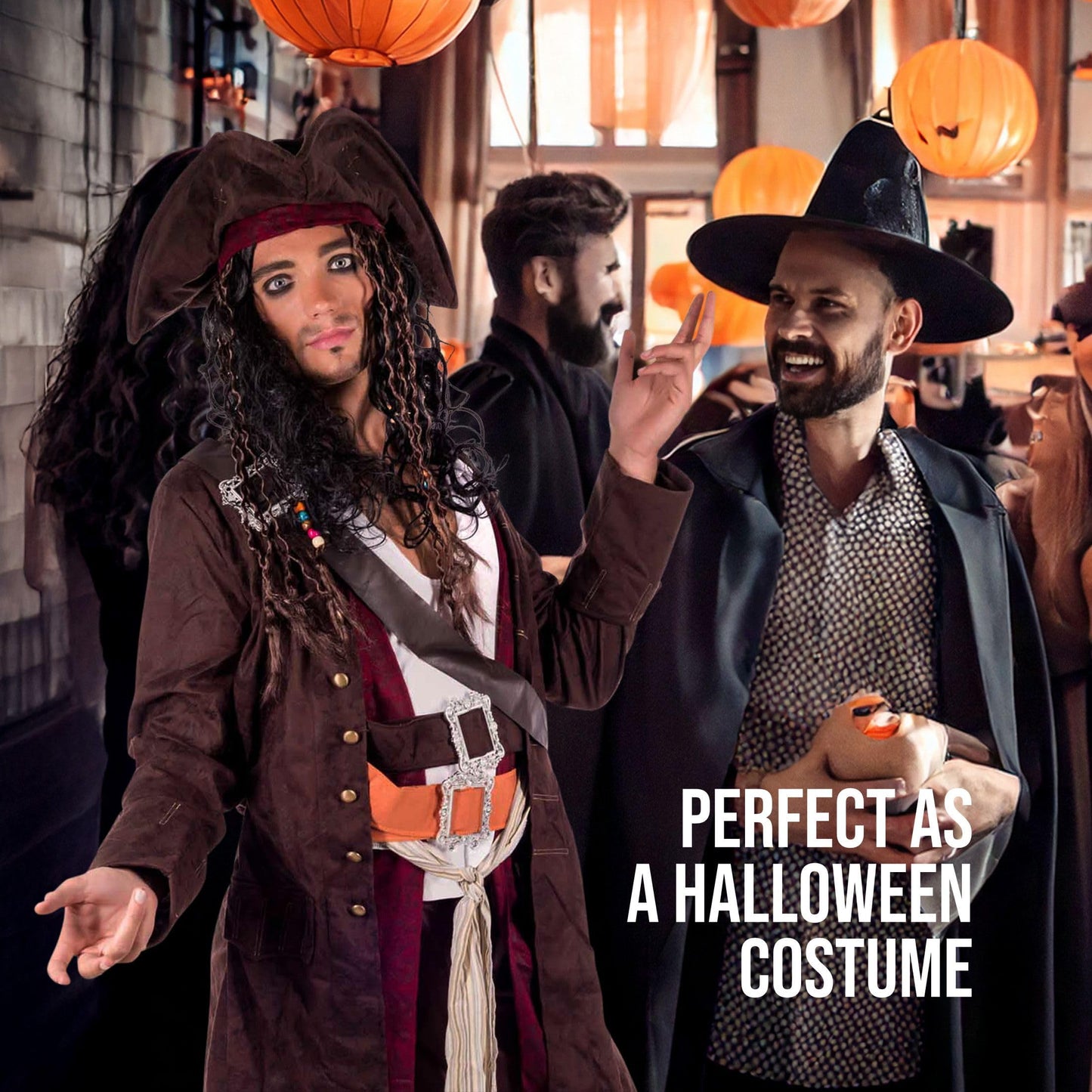 Fun Shack Pirate Costume for Men - Adult Pirate Fancy Dress Outfit - Perfect for Halloween, Halloween Costumes Men, Medium