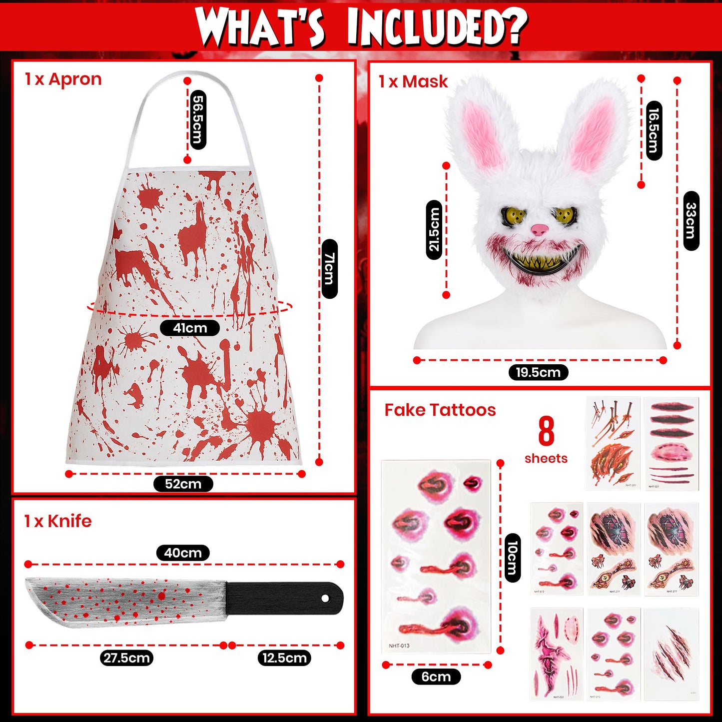 Horror Killer Bunny Halloween Costume - Killer Rabbit Costume