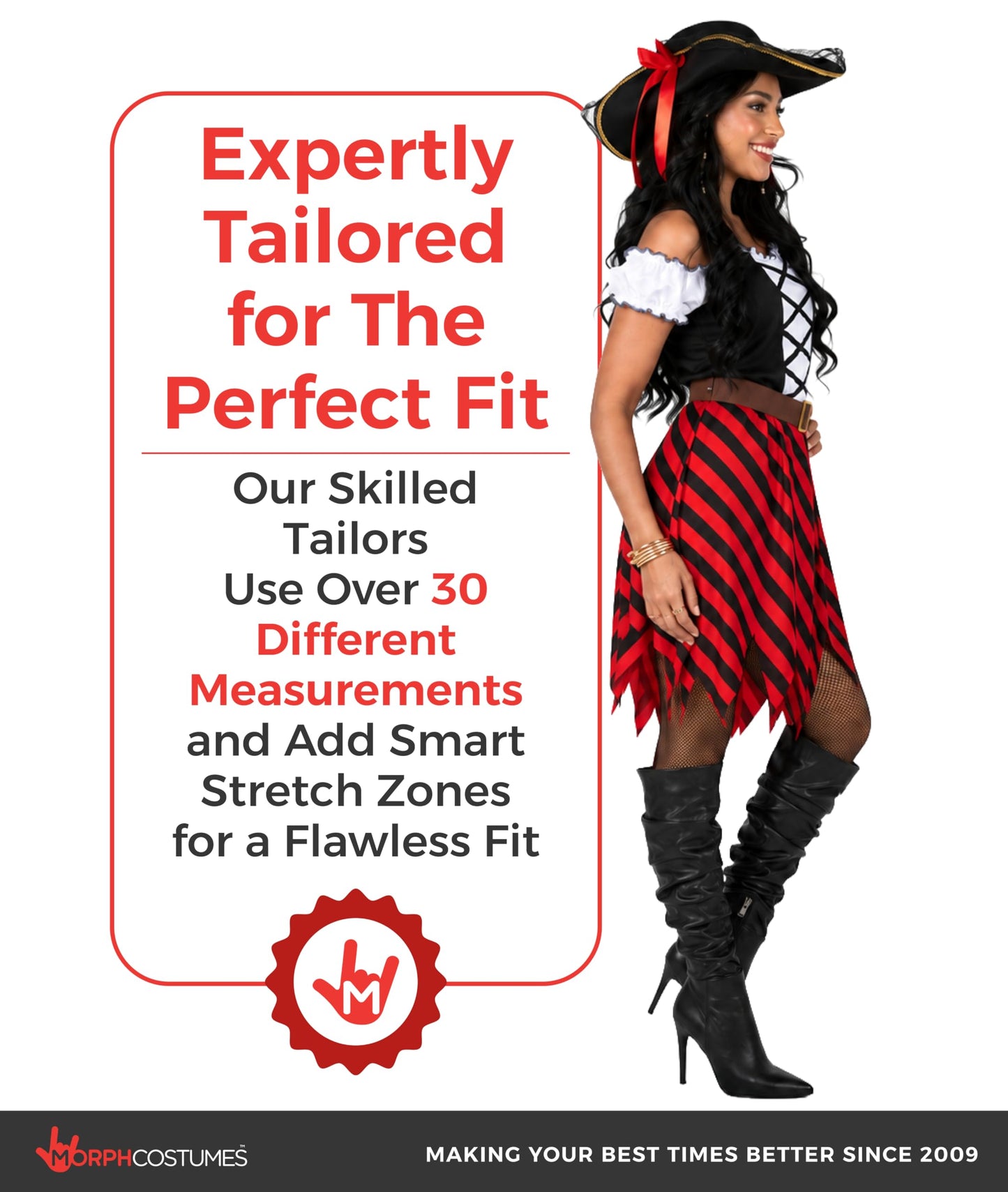 Pirate Costume for Women - Adult Pirate Fancy Dress Outfit - Ladies