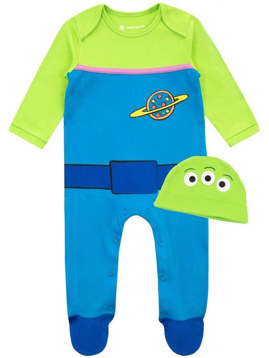 Disney Baby Clothes | Toy Story Sleepsuits and Hat Set | Baby Grows | Newborn Clothes Multicoloured 12-18 Months