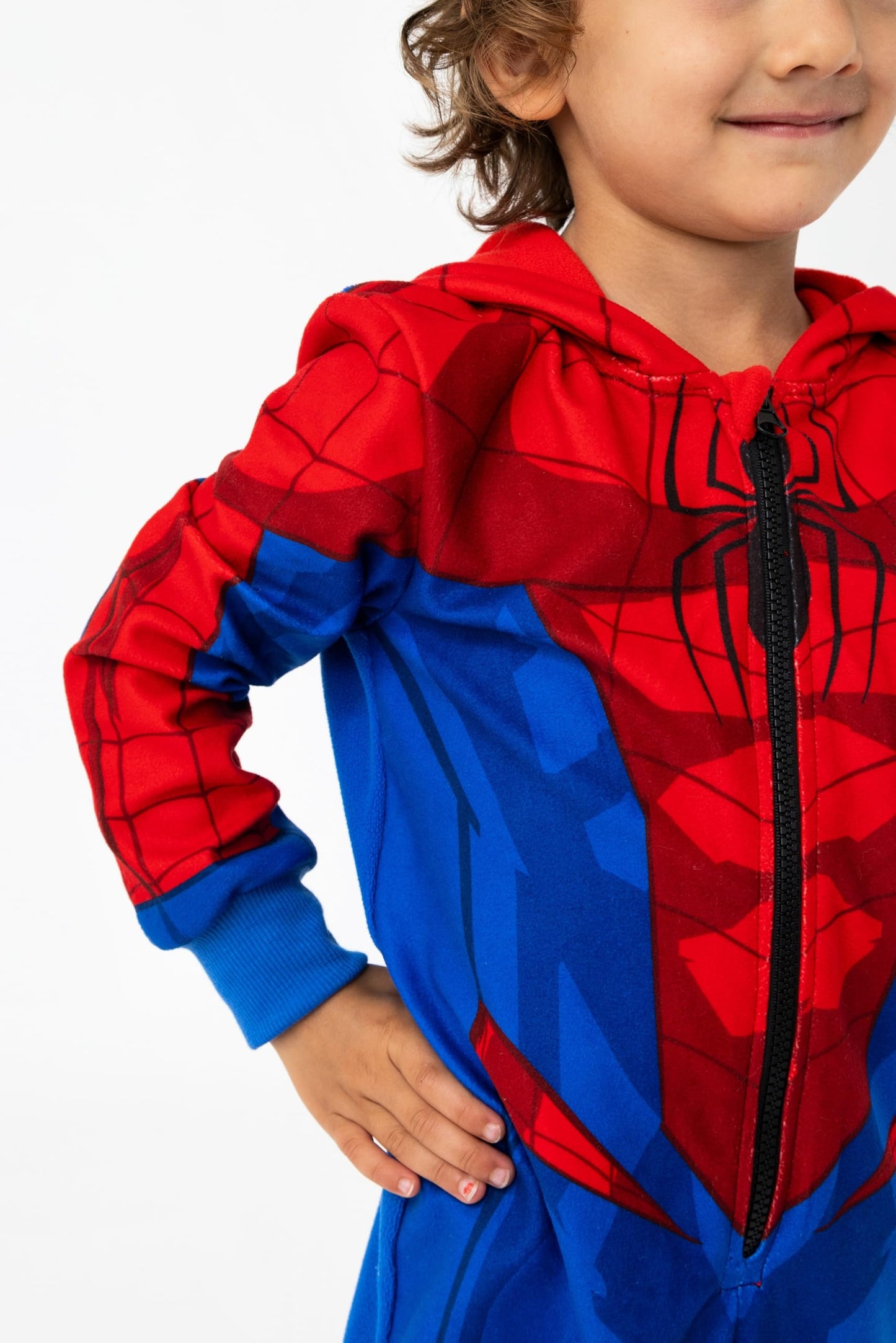 Blues Group Officially Licensed Spider-Man Kids Onesie - Marvel Nightwear for Boys - Superhero Zip-Up All-in-One - 3-4 Years