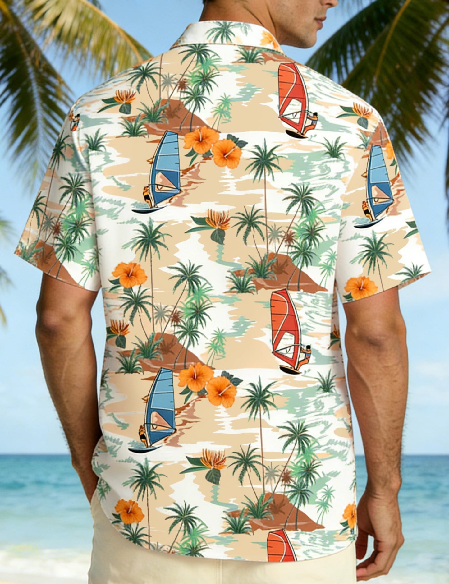 Men's Hawaiian Shirt Short Sleeve - Casual Button Down Shirts