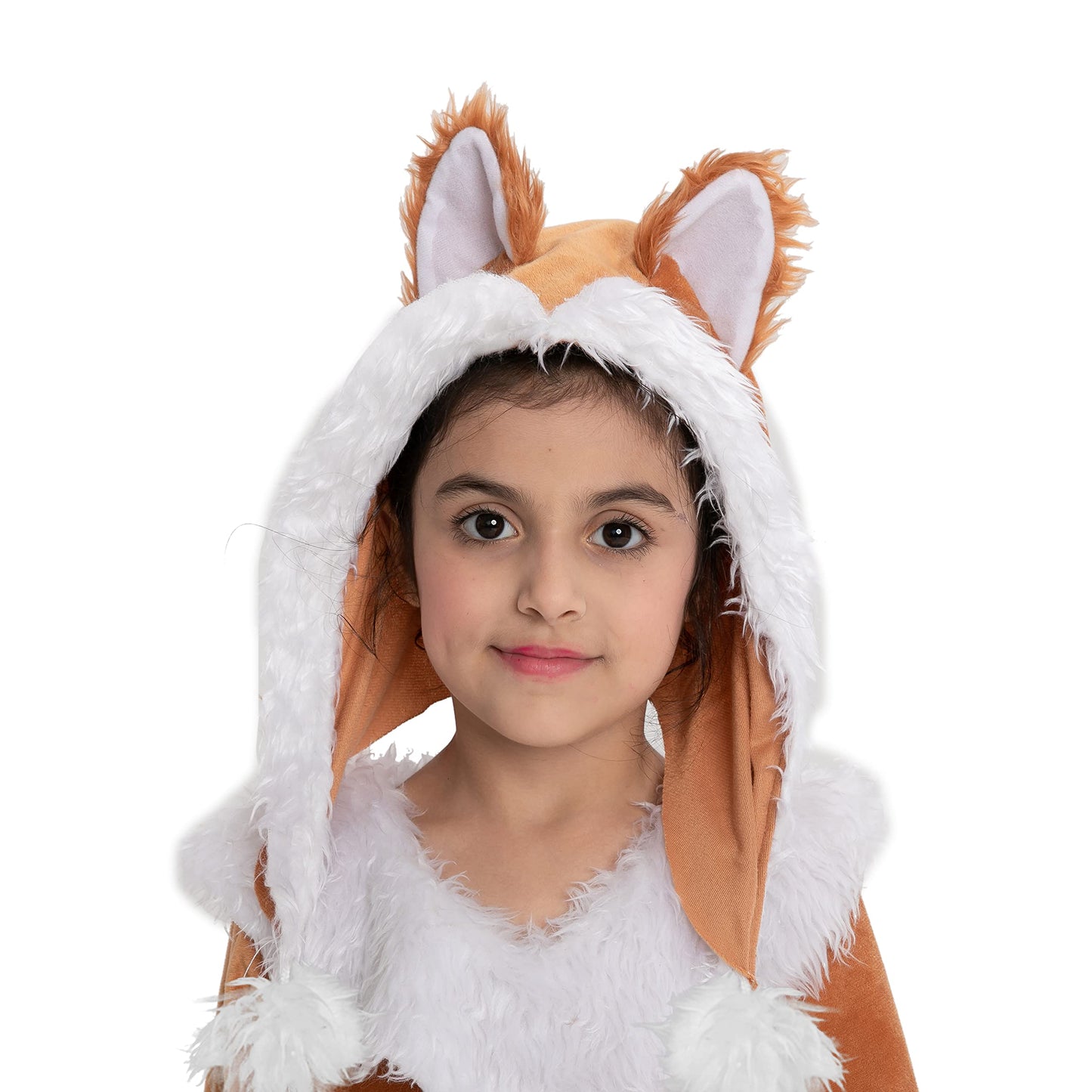 Spooktacular Creations Sweet Girls Fox Costume Set for Halloween Dress Up Party, Role-Playing, Carnival Cosplay, Jungle-Themed Party (Medium (8-10 yrs))