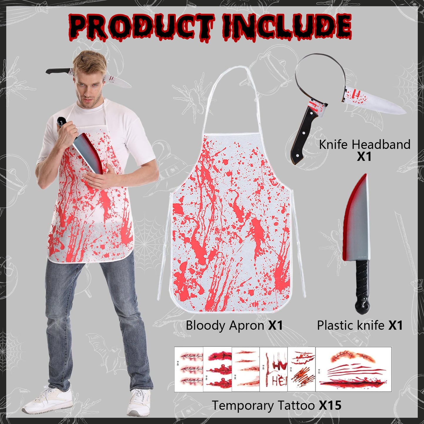 Butcher Halloween Costumes for Men - Men's Halloween Costume Adult (image 3)