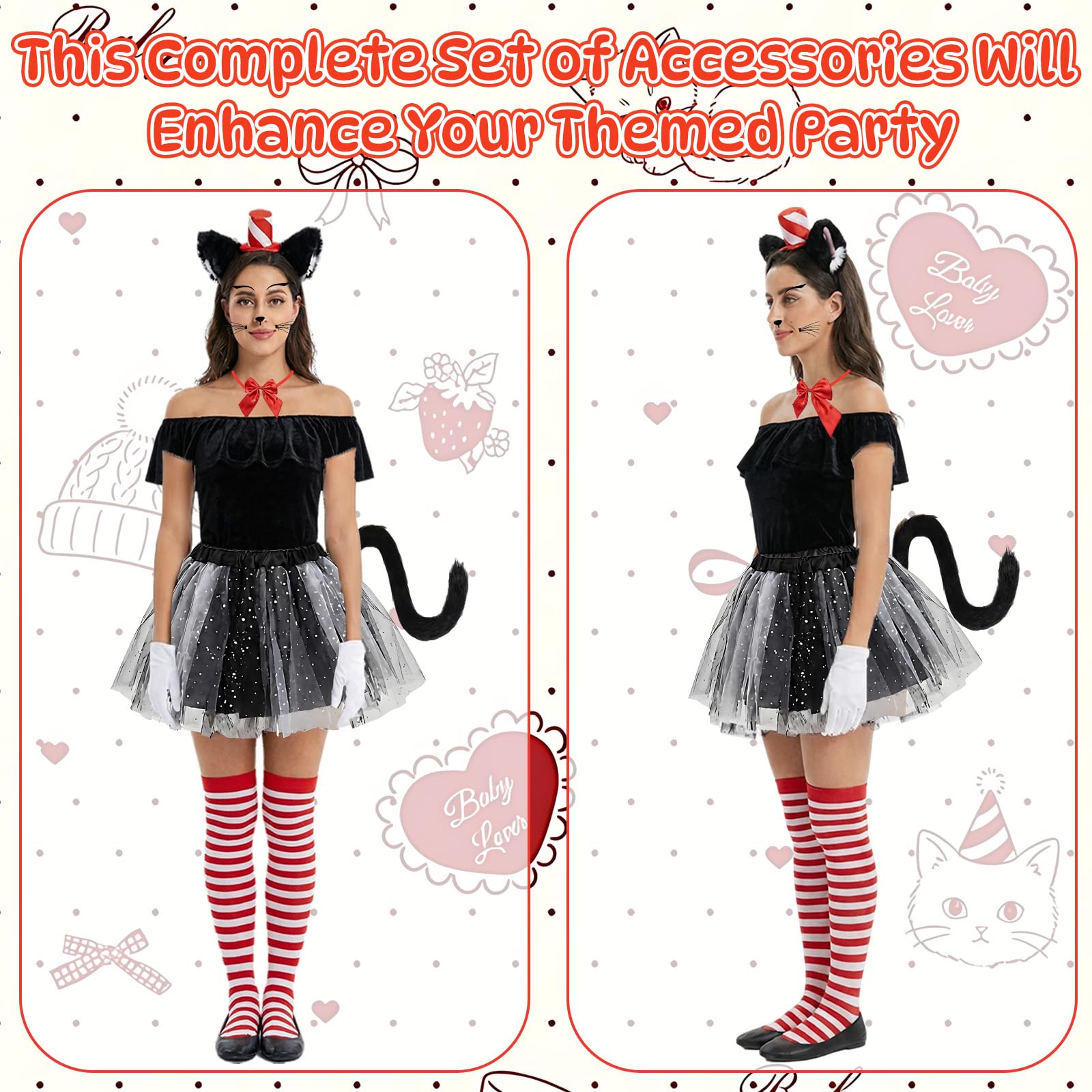 Adult Carnival Crazy Cat Fancy Dress Costume - Cat Animal Costume (image 5)