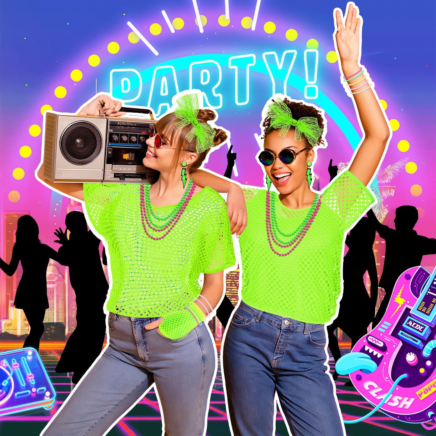 80s Fancy Dress for Women - 1980s Fancy Party Costumes Accessories (image 5)