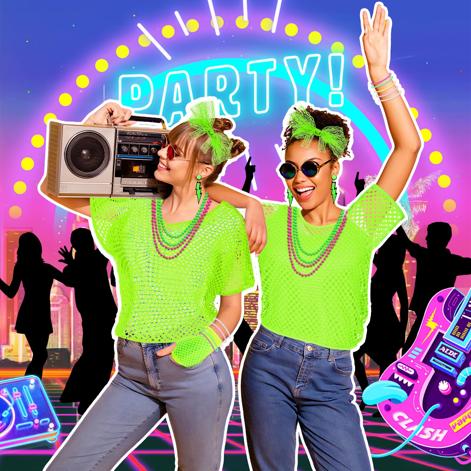 80s Fancy Dress for Women - 1980s Fancy Party Costumes Accessories (image 5)