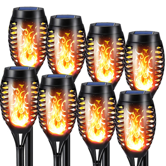 Solar Flickering Dancing Flame Lights Waterproof Solar Torch Lights