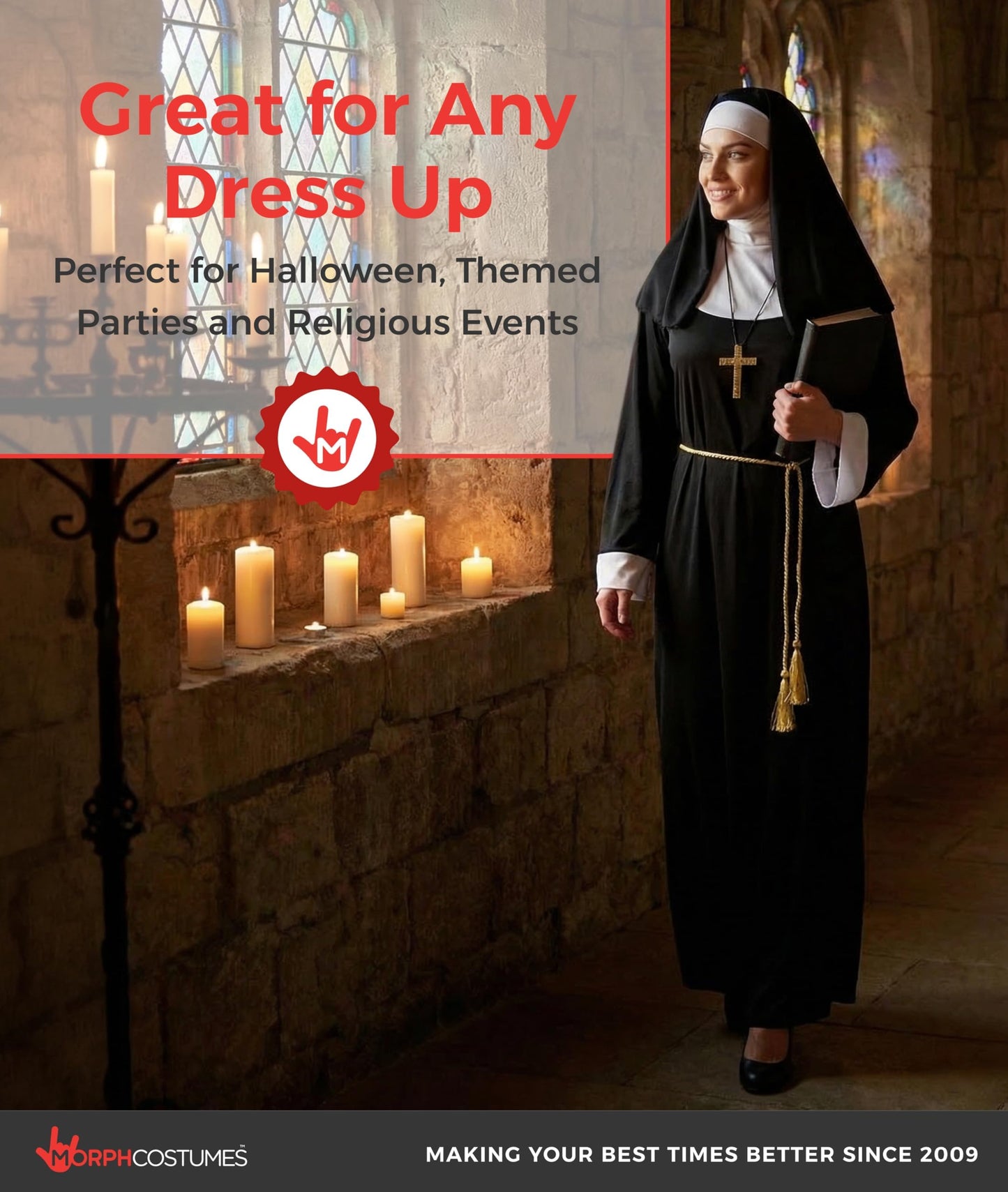 Nun Costumes for Women - Nuns Costumes for Women Plus - Nun Outfit (image 5)