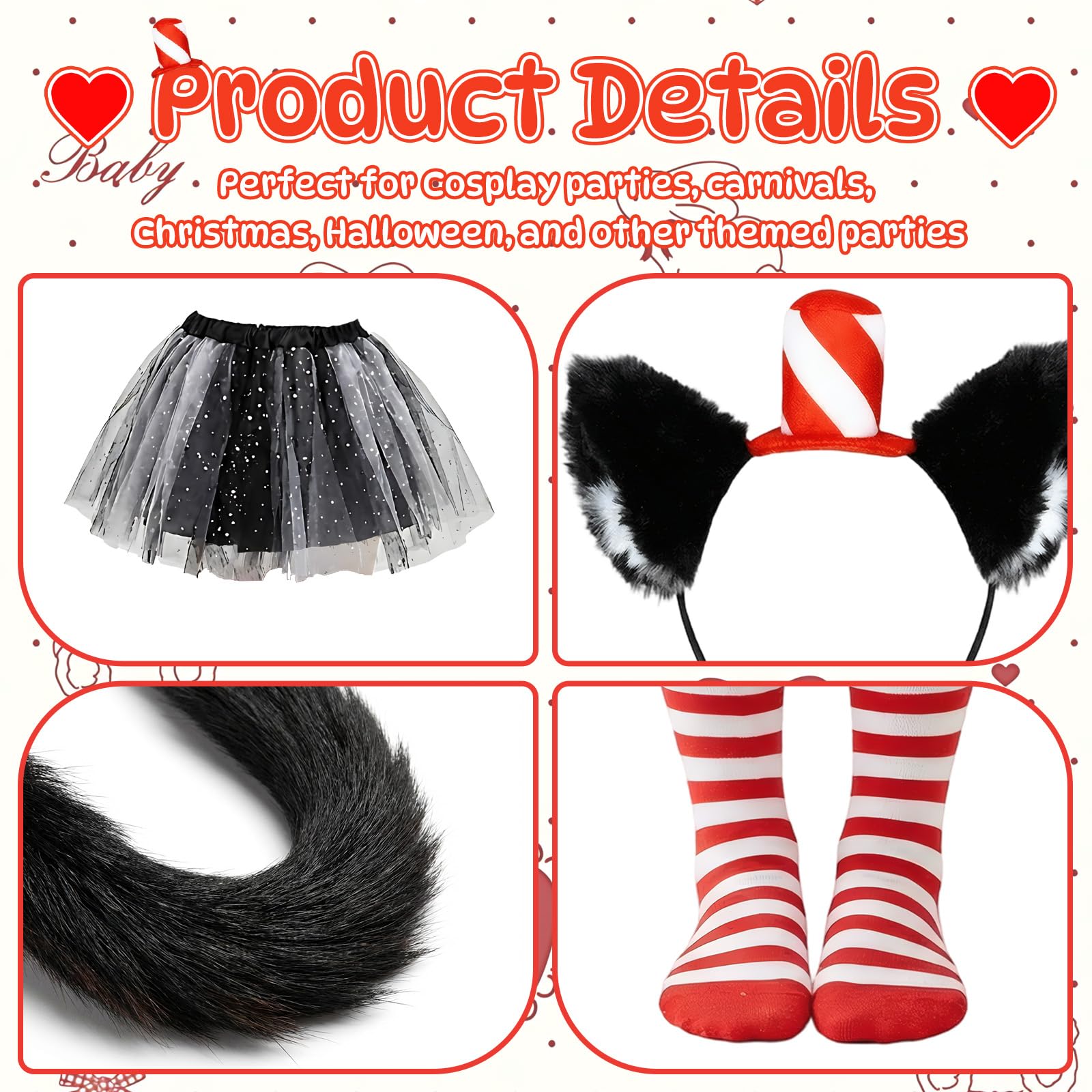 Adult Carnival Crazy Cat Fancy Dress Costume - Cat Animal Costume (image 4)
