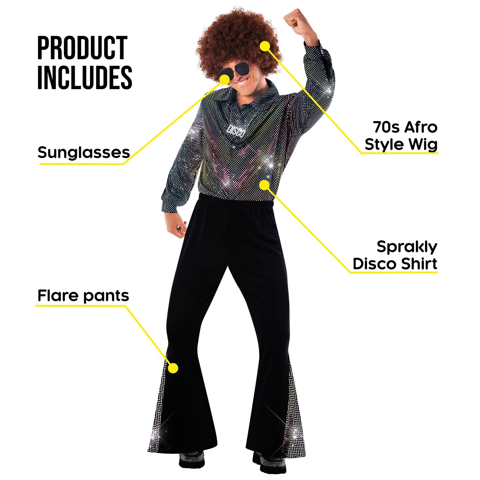 70s Disco Outfit Men - Disco Costume Men - Fancy Dress for Adults (image 8)