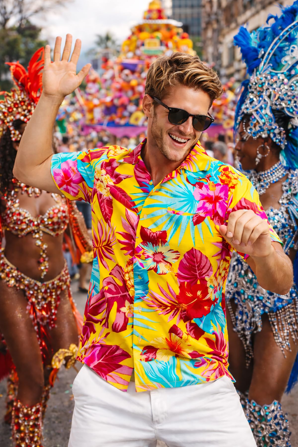 Hawaiian Shirts for Men - Hawaiian Shirt with Pineapple Print