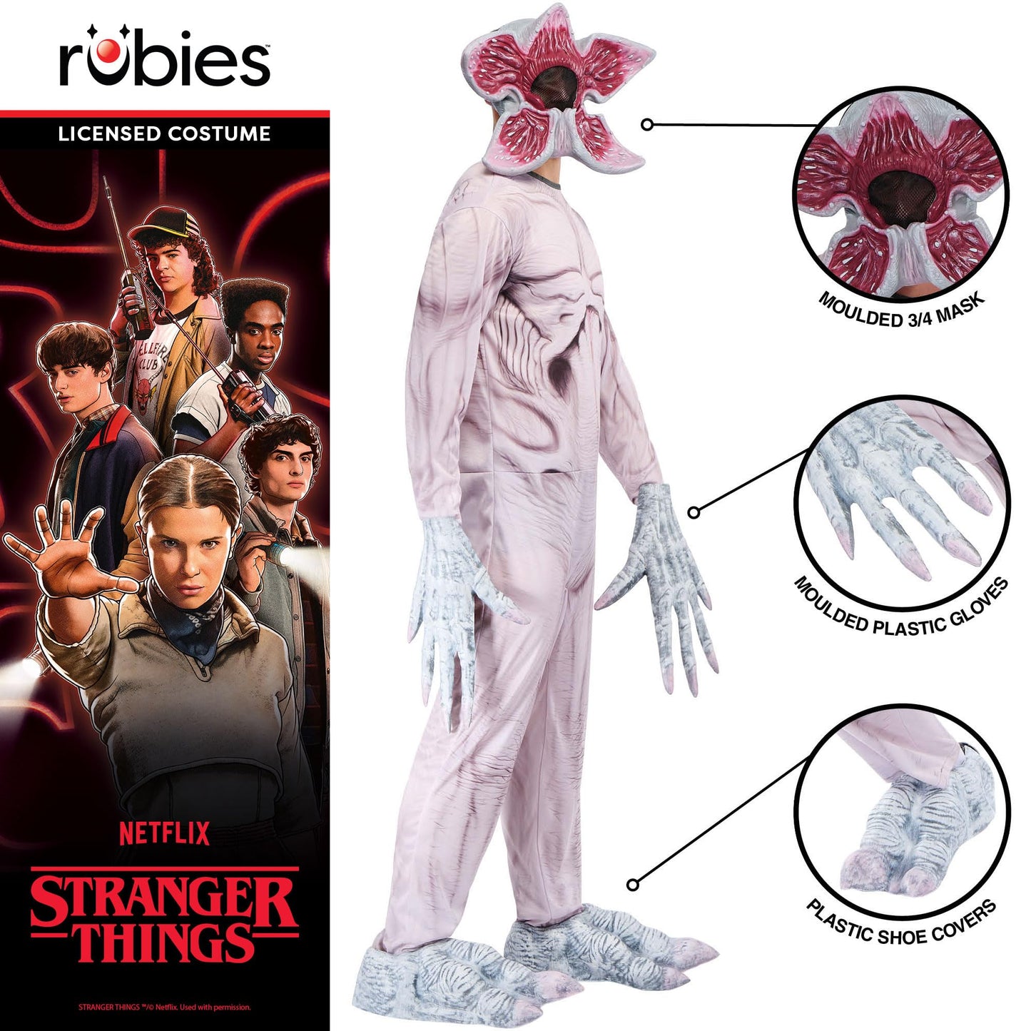 Official Stranger Things Demogorgon Deluxe Costume - Adult Fancy (image 3)