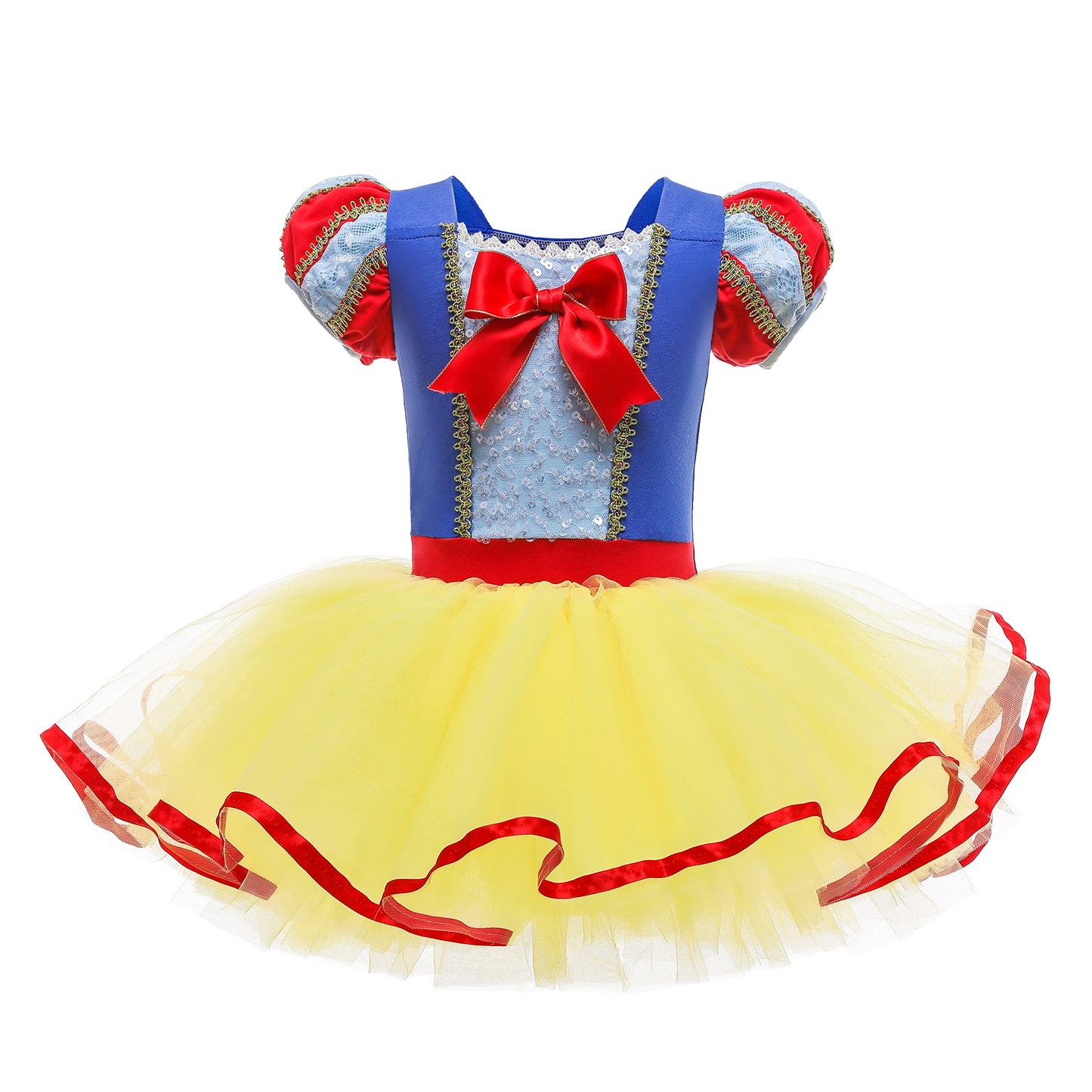 Lito Angels Girls Princess Ballerina Costume, Yellow, Age 3-4 Years