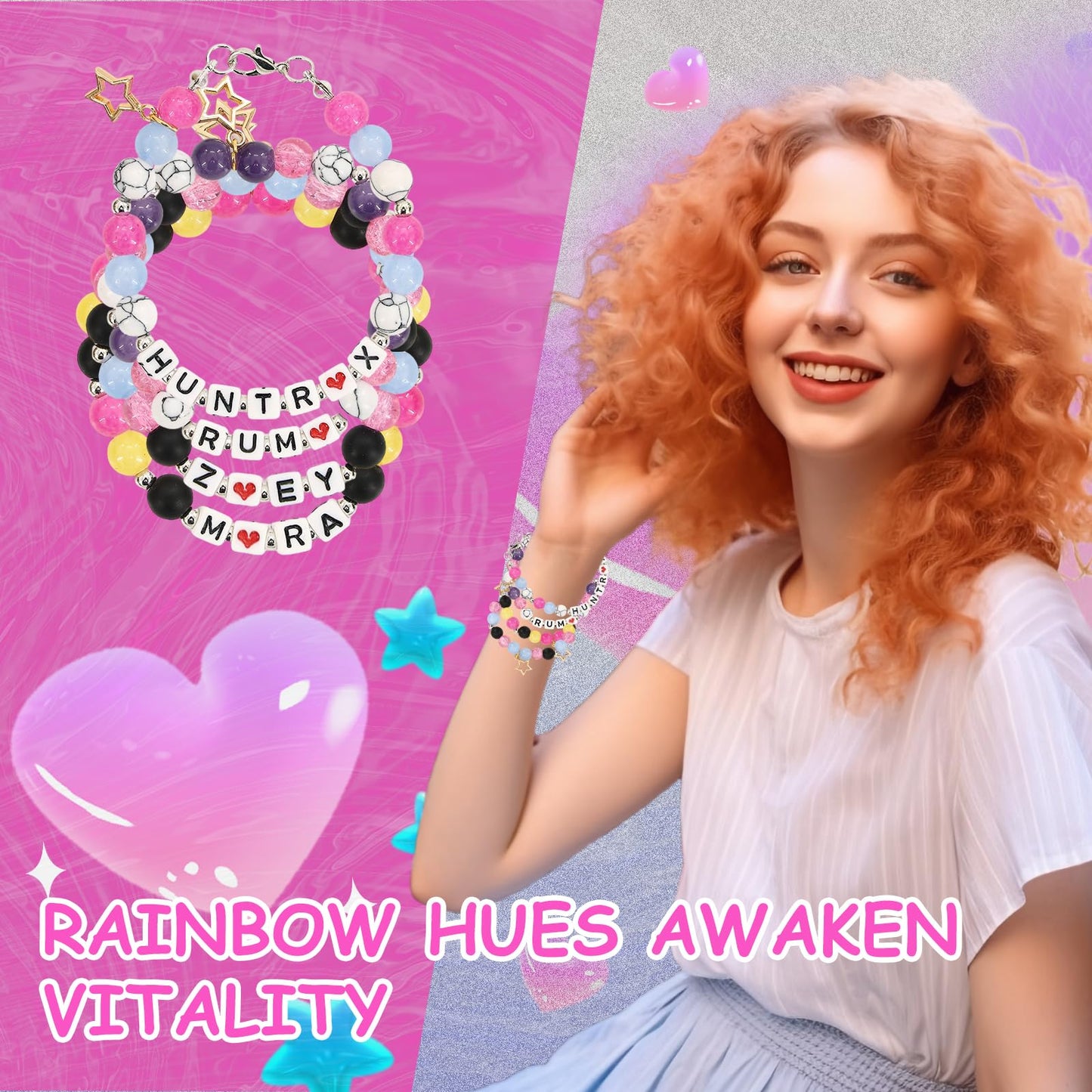 Korea Pop Bracelets Merch - Korea Pop Gifts for Girls - Demon