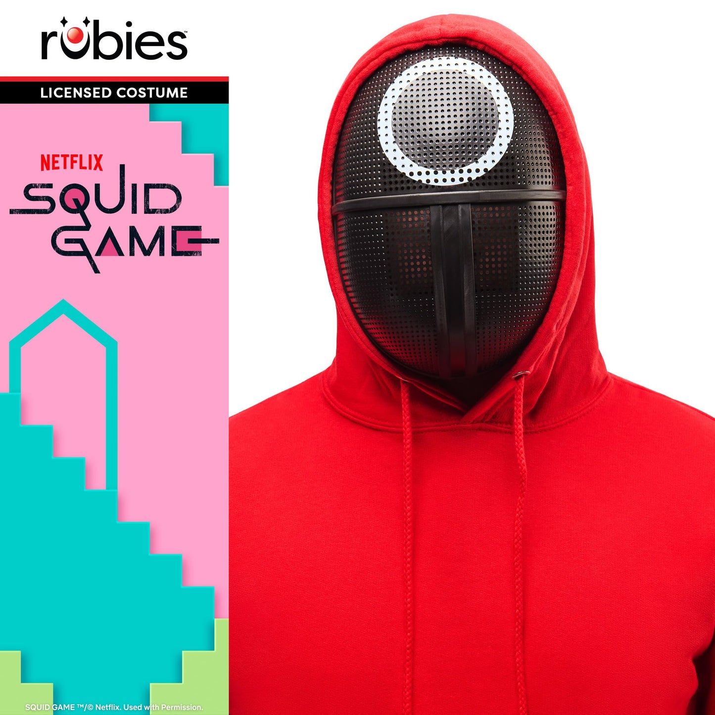 Rubies Official Squid Game 3x Guard Mask Set, Adult Fancy Dress