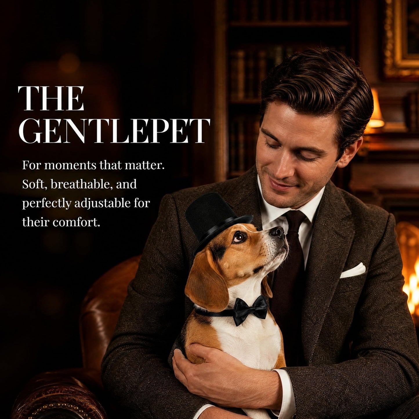 Pet Formal Costume Set Dog Top Hat with Necktie Cat Gentleman