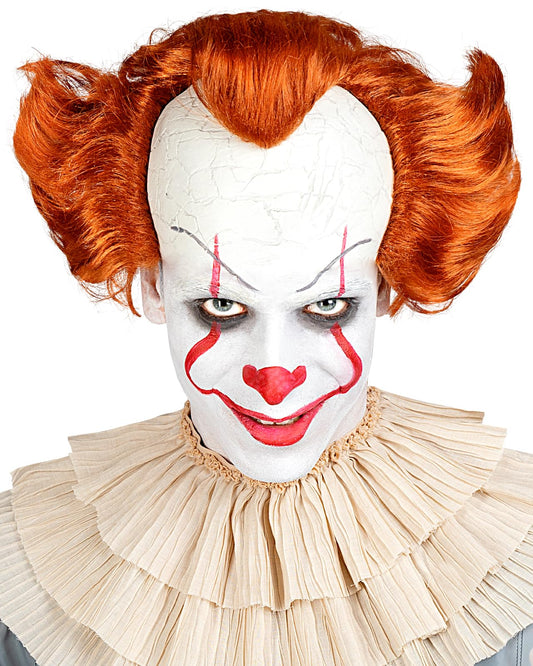 Funidelia Official Pennywise Wig - IT Chapter Two for Men and Women, Includes wig with forehead. Costume accessories for adults for parties, Carnival and Halloween